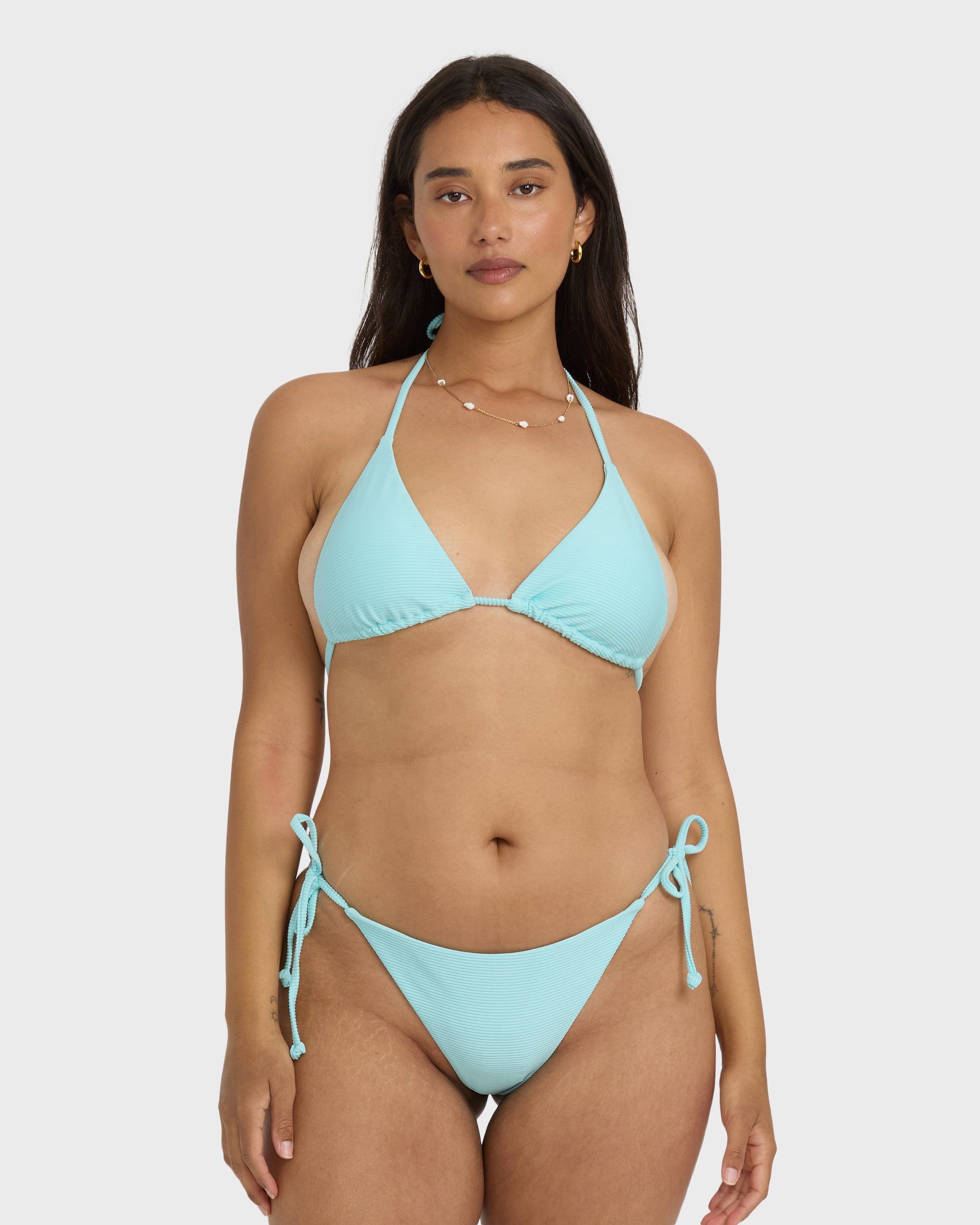 Tanlines Multi Tri Bikini Top - Crystal Blue - Image 6