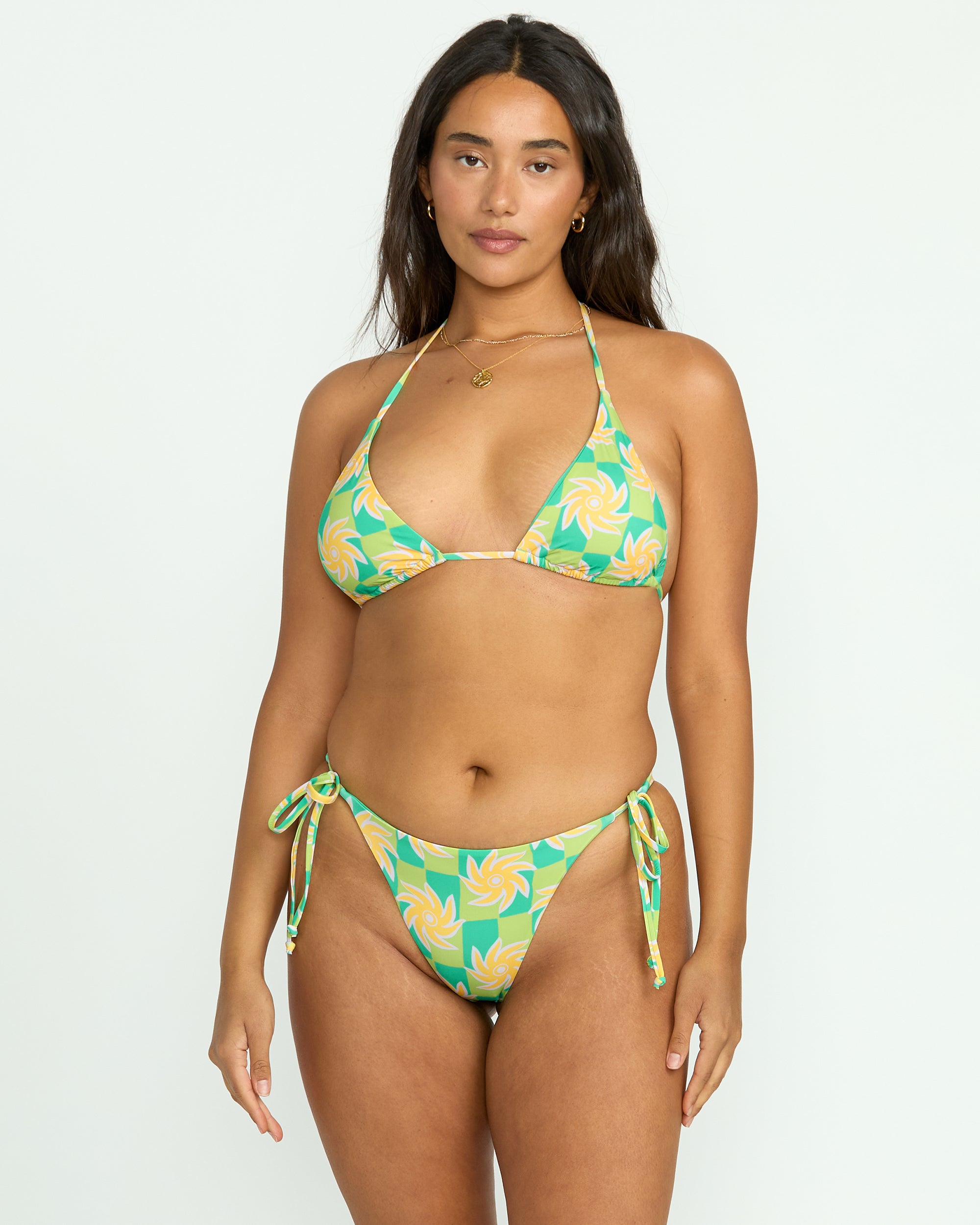 Trippin On Sun Multi Triangle Bikini Top - Multi - Image 7