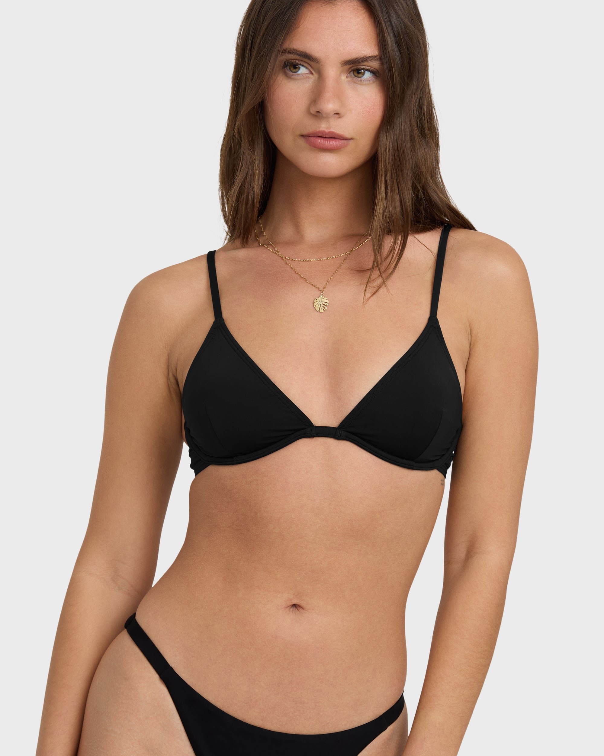 Sol Searcher Reese Underwire Bikini Top - Black Pebble - Image 5