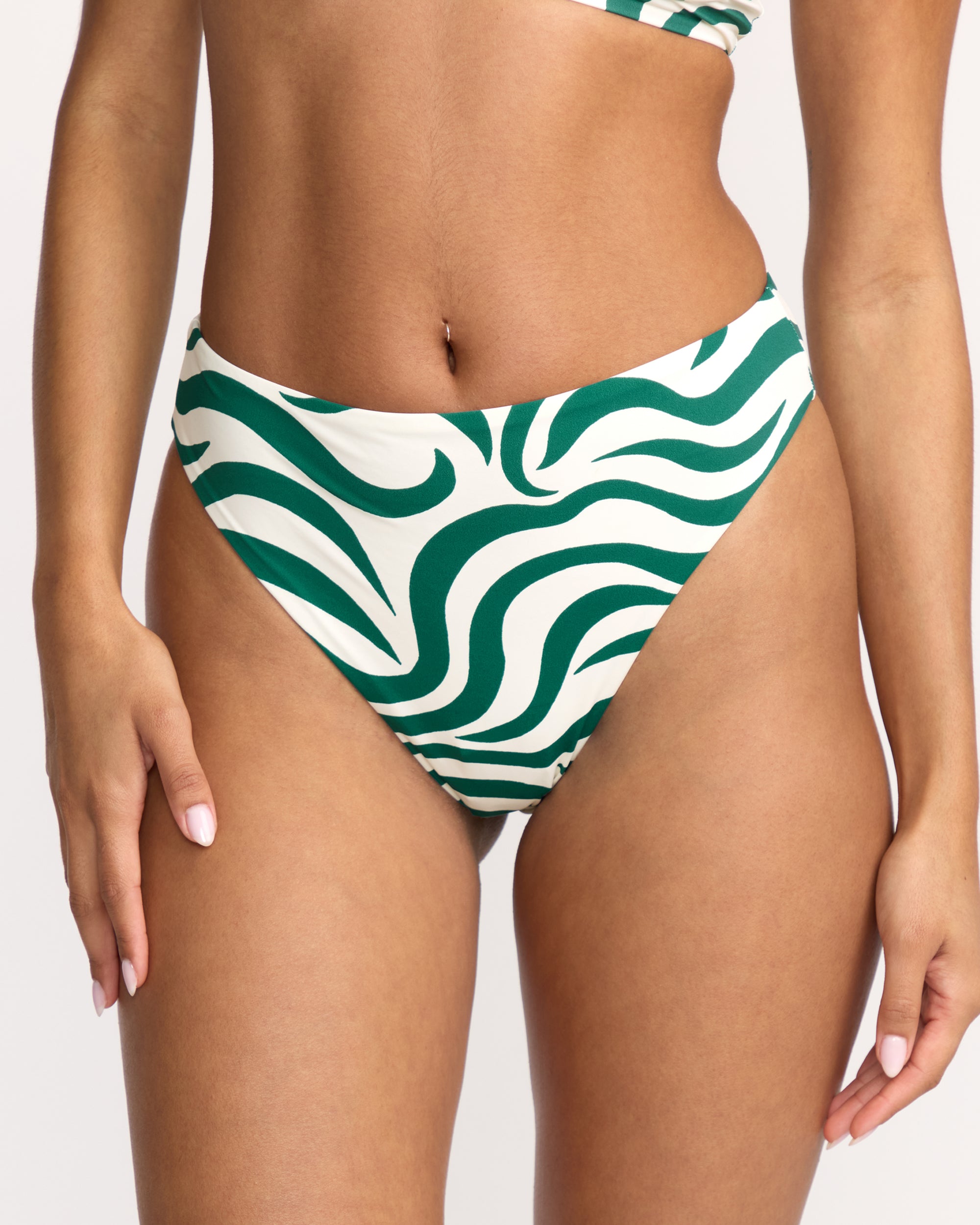 All The Waves Hi Maya Bikini Bottom - Evergreen - Image 8