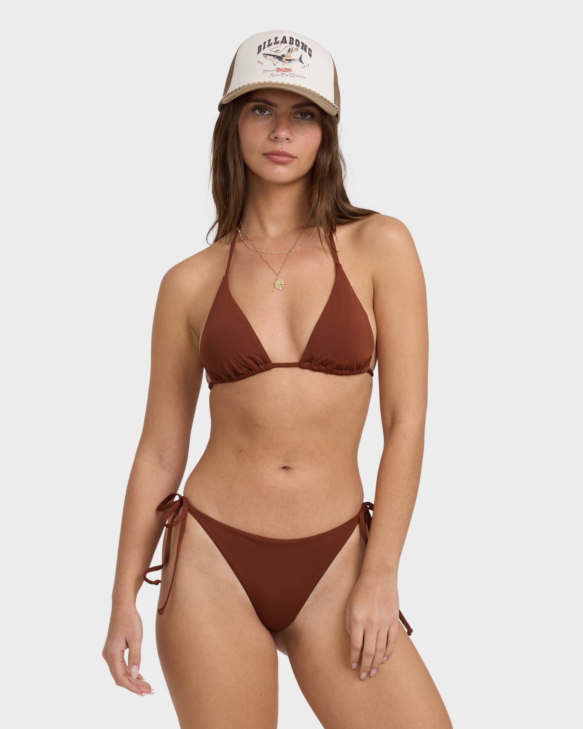 Sol Searcher Tie Side Tanga Bikini Bottom - Cowhide - Image 2