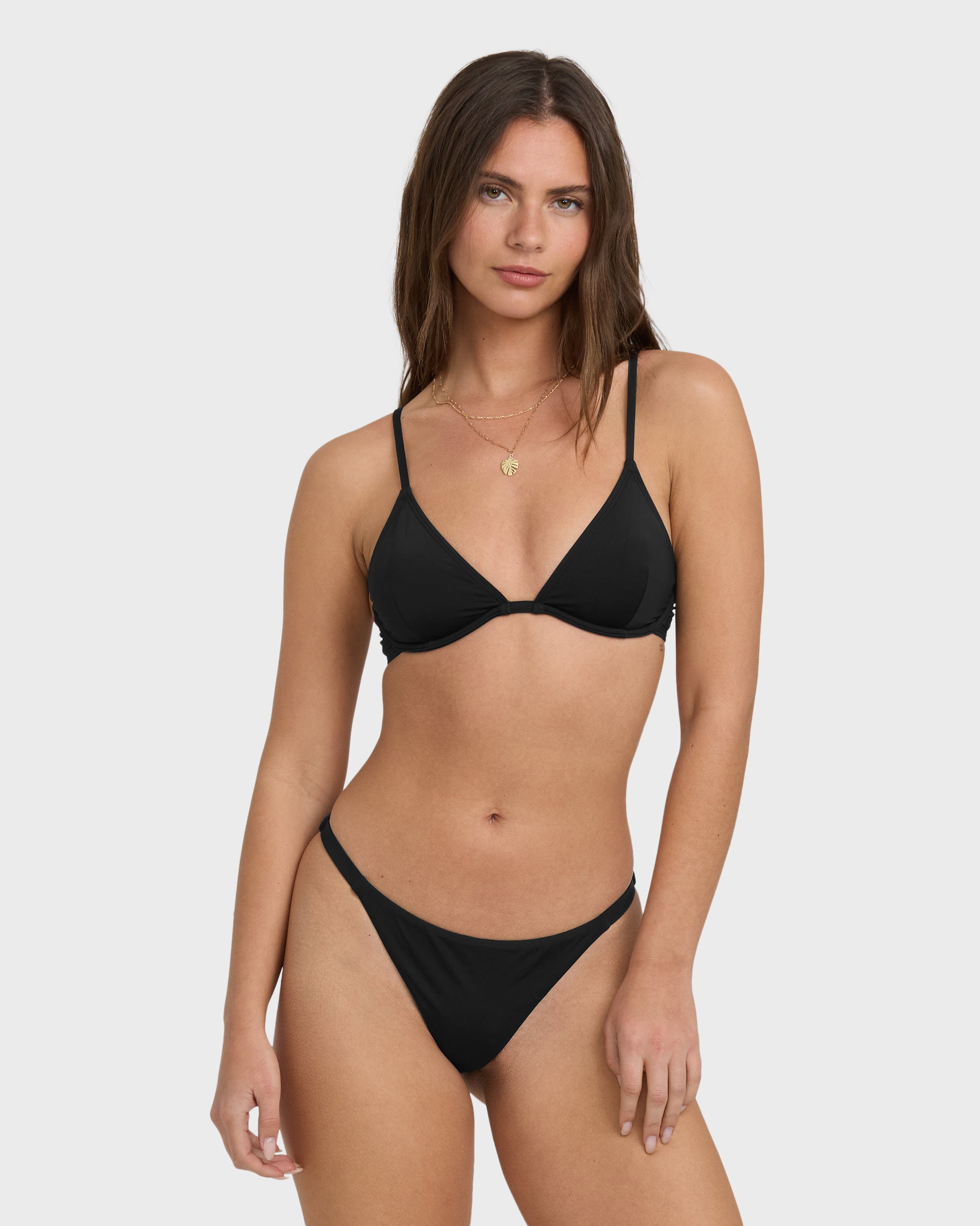 Sol Searcher Maya Bikini Bottom - Black Pebble - Image 2