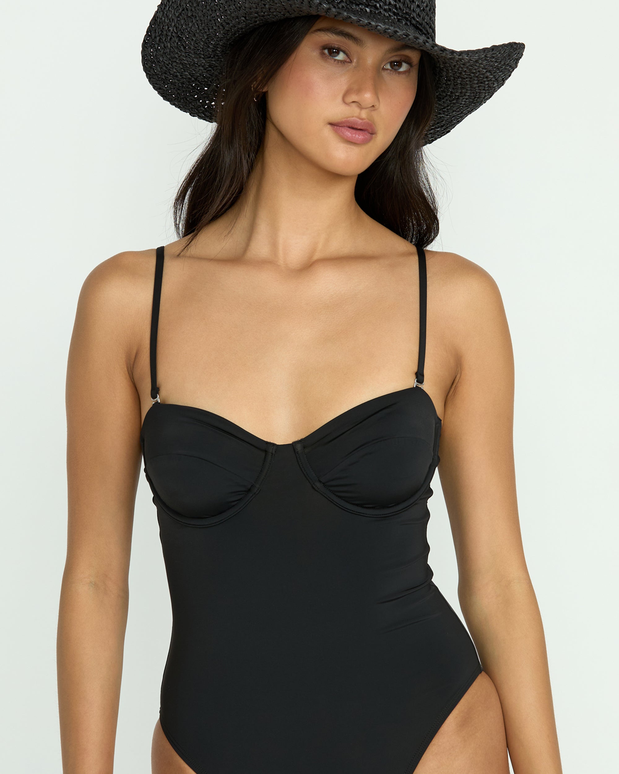 Sol Searcher Hailey One-Piece Swimsuit - Black Pebble - Image 7