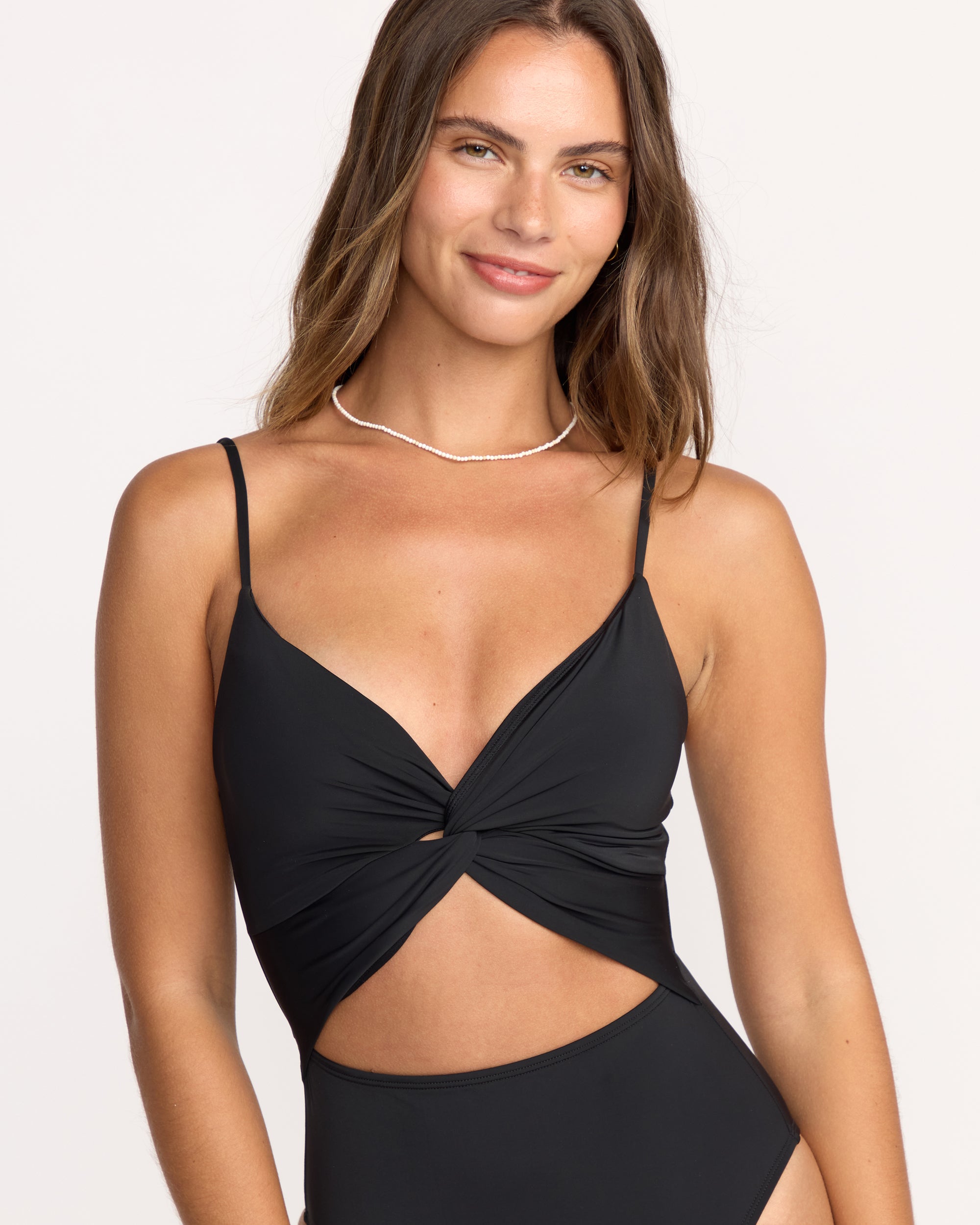 Sol Searcher Mika One-Piece Swimsuit - Black Pebble - Image 5