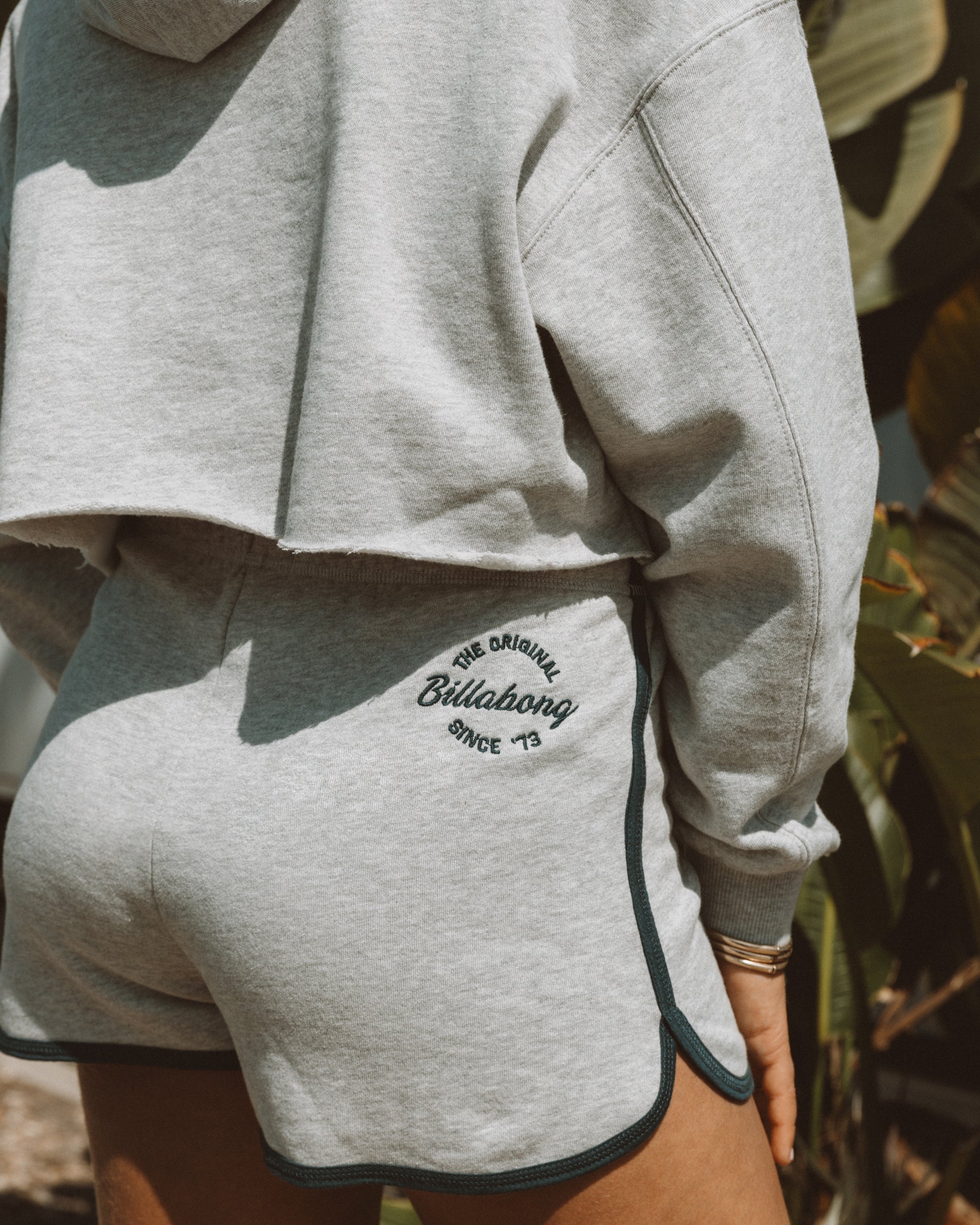 Triple Palms Dolphin Shorts - Heather Grey - Image 2