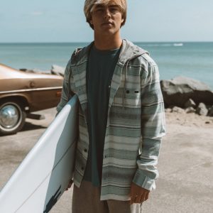 Baja Long Sleeve Flannel Shirt - Oatmeal