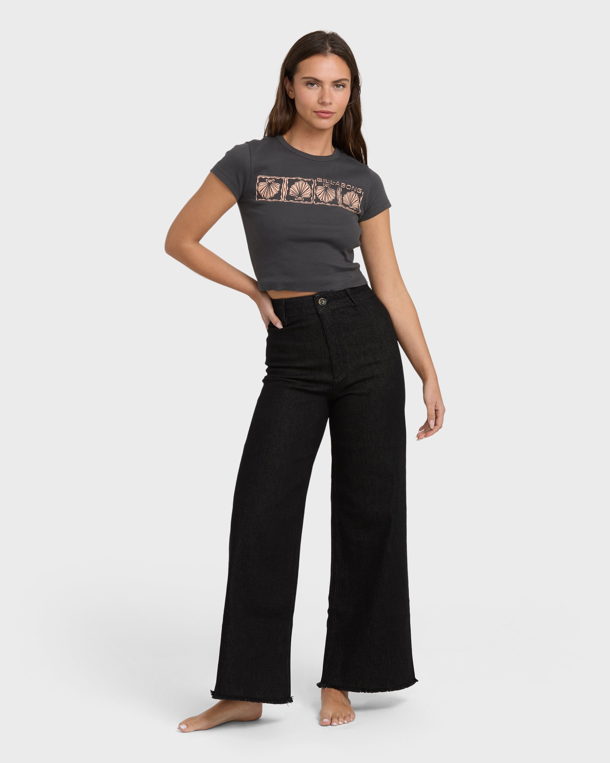 Free Fall High-Waist Pants - Black Rinse - Image 4