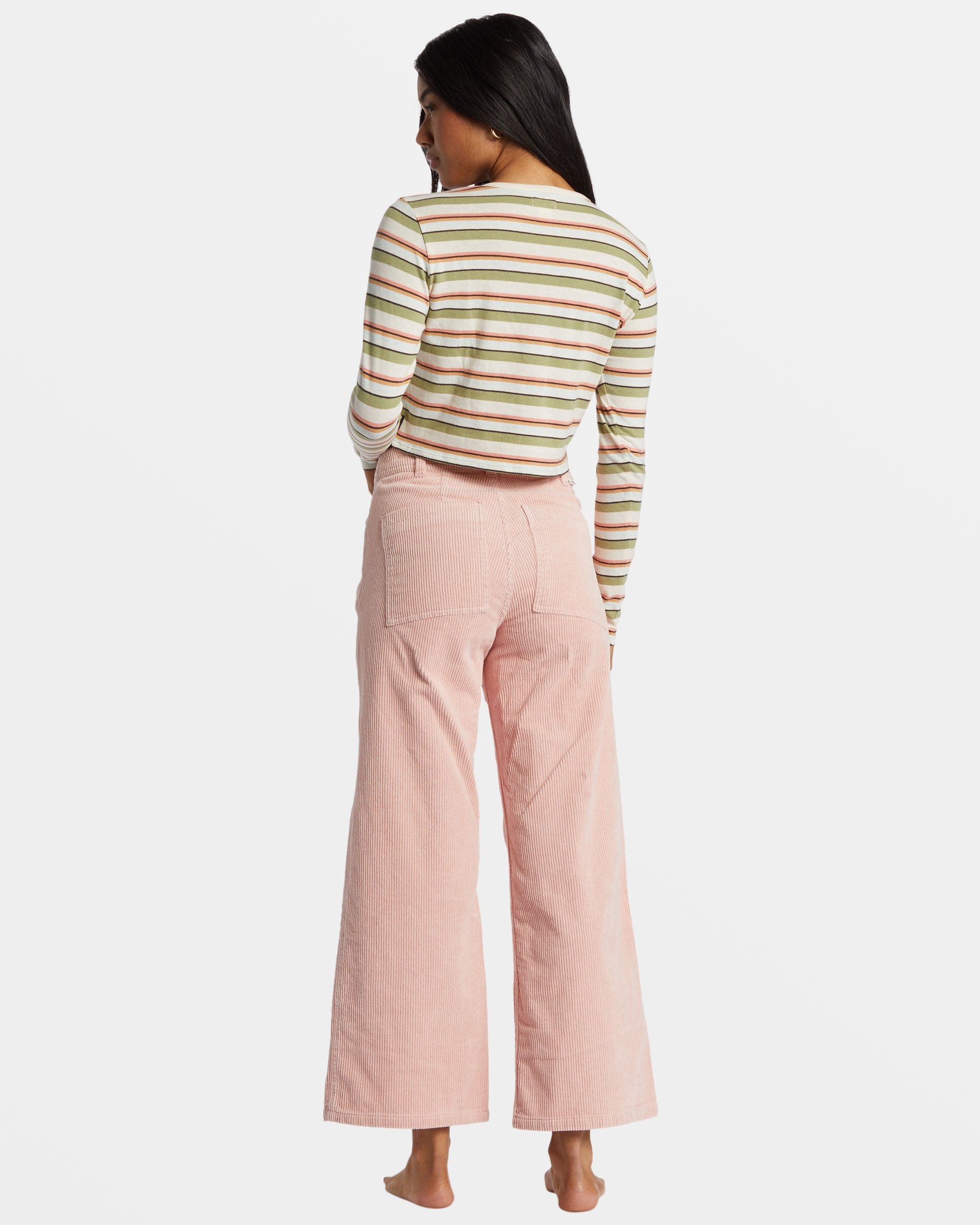 Be Free Corduroy Pants - Dusty Peach - Image 3