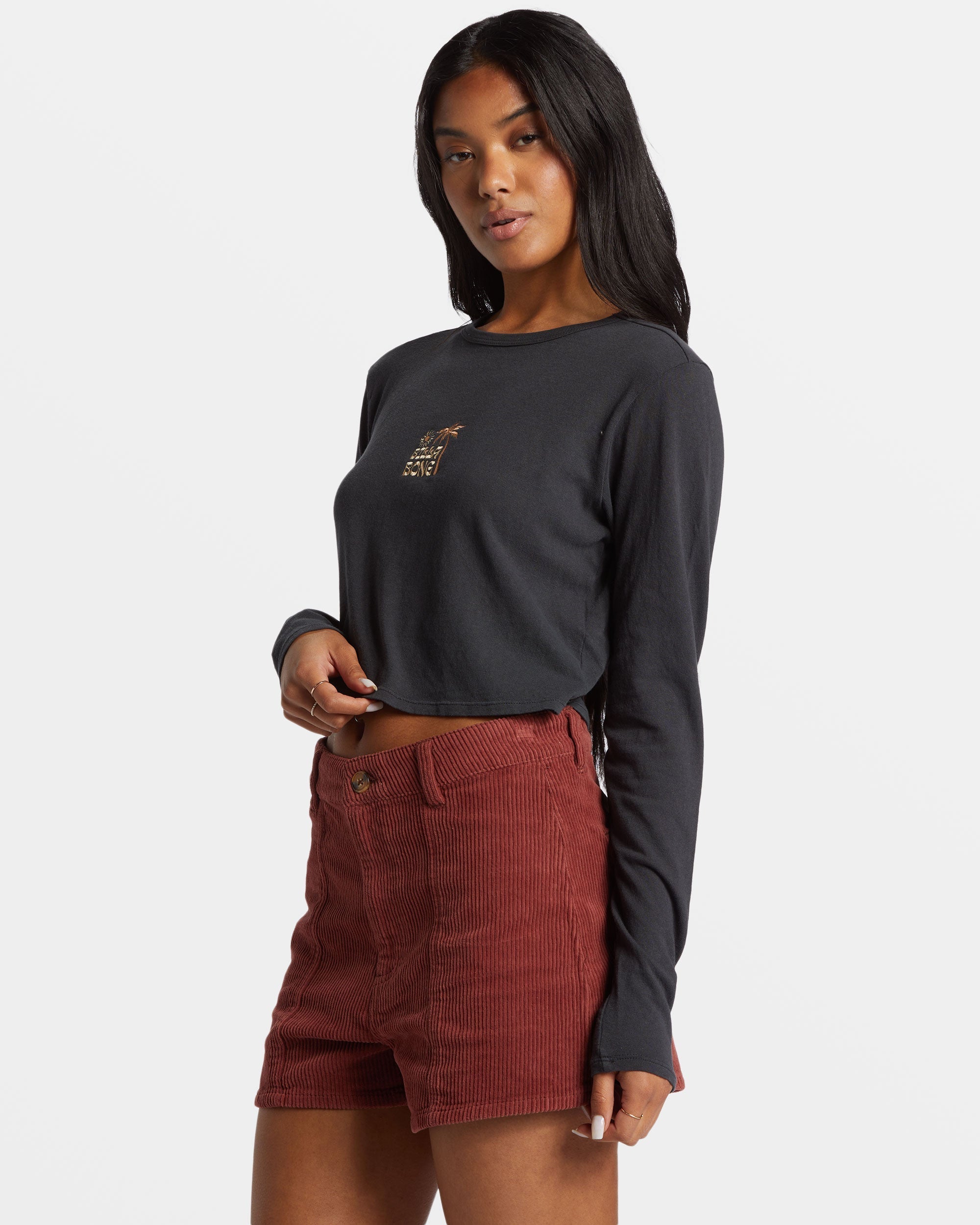 Free Fall Corduroy Shorts - Choc Chip - Image 4