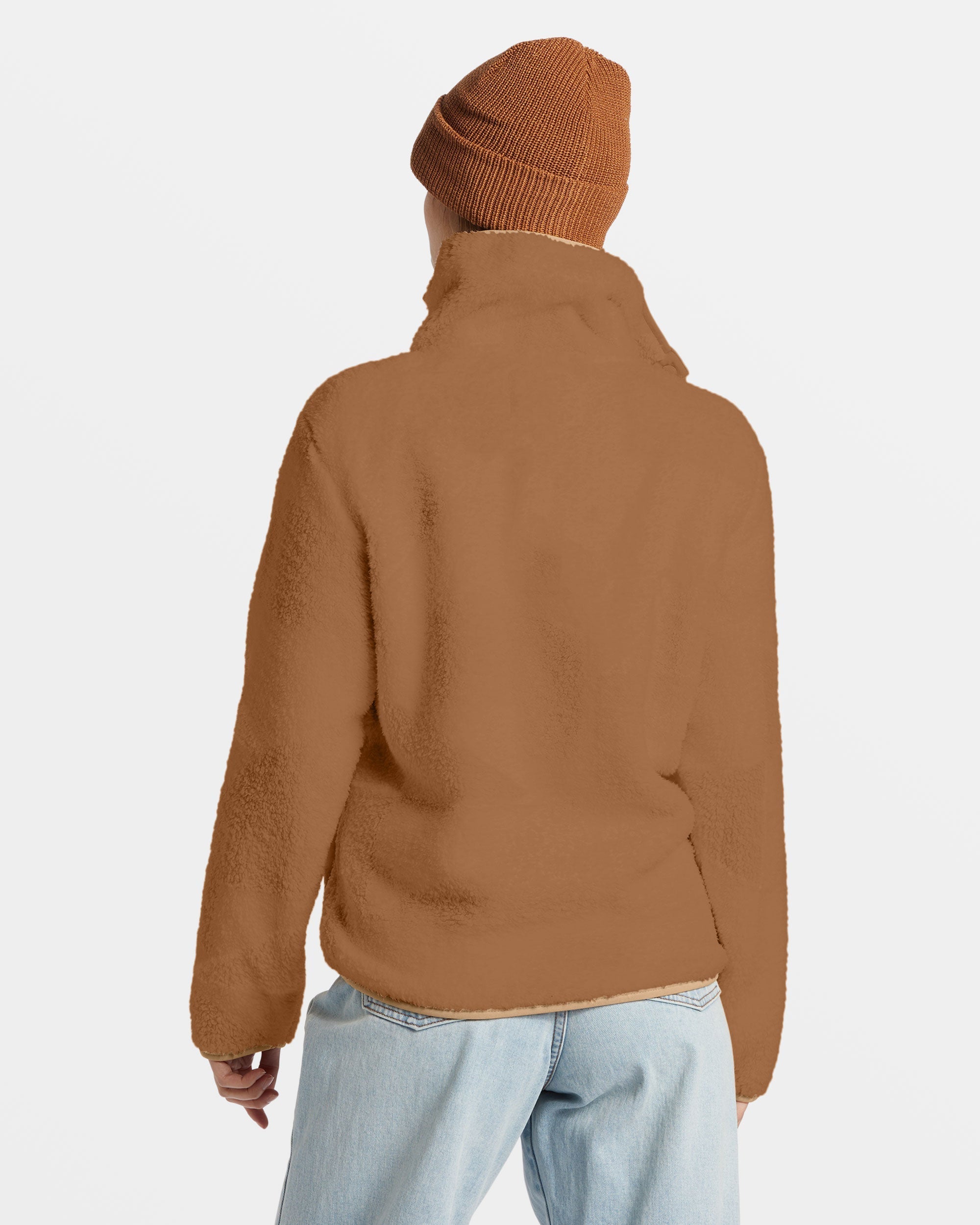 Switchback Mock Neck Fleece - Sandalwood - Image 4
