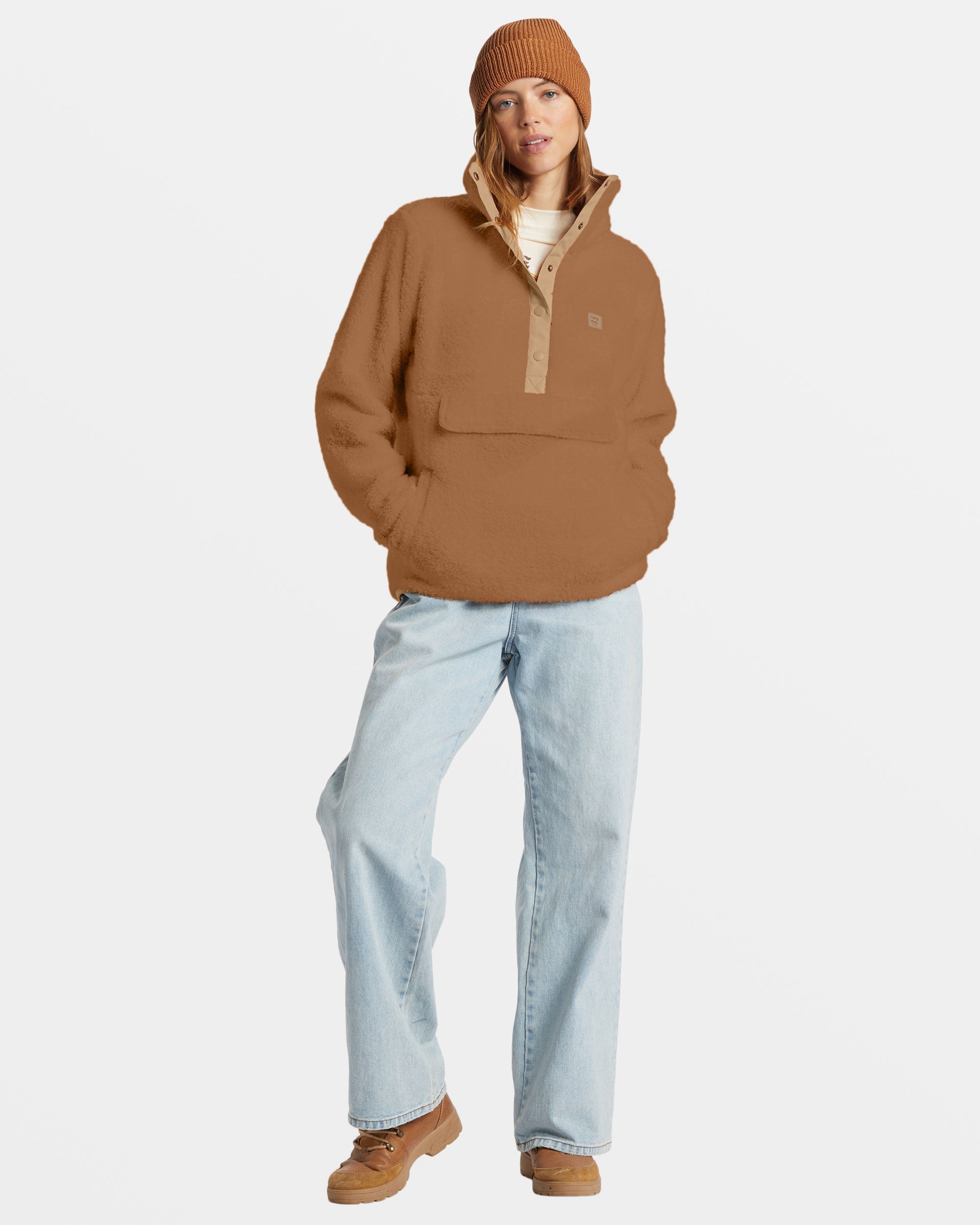 Switchback Mock Neck Fleece - Sandalwood - Image 2