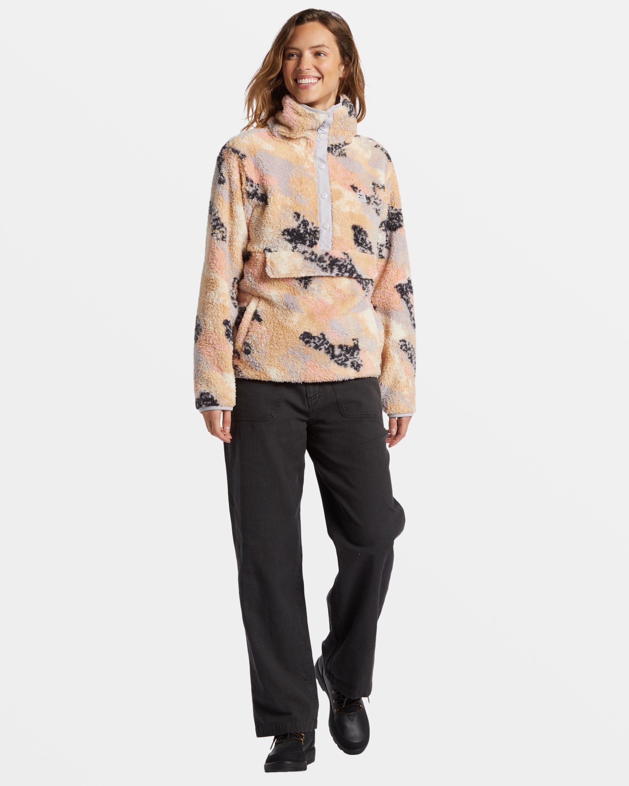 Switchback Mock Neck Fleece - Summer Rain - Image 3