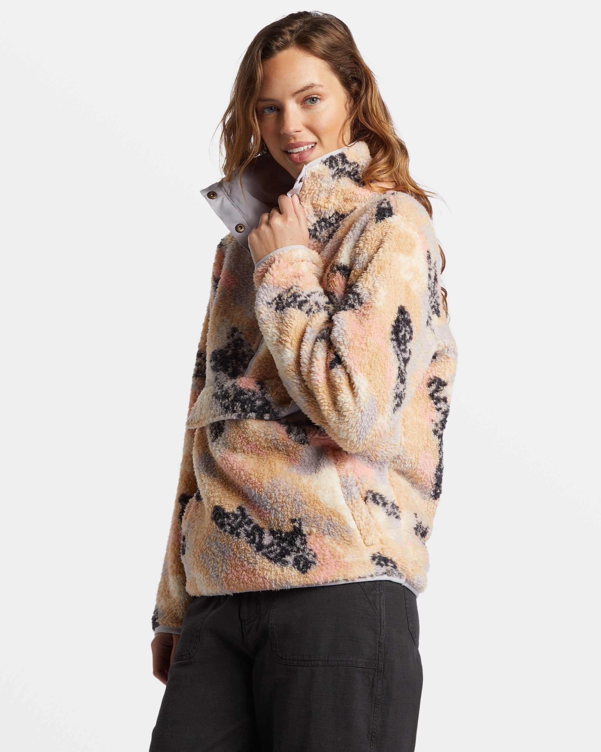 Switchback Mock Neck Fleece - Summer Rain - Image 4