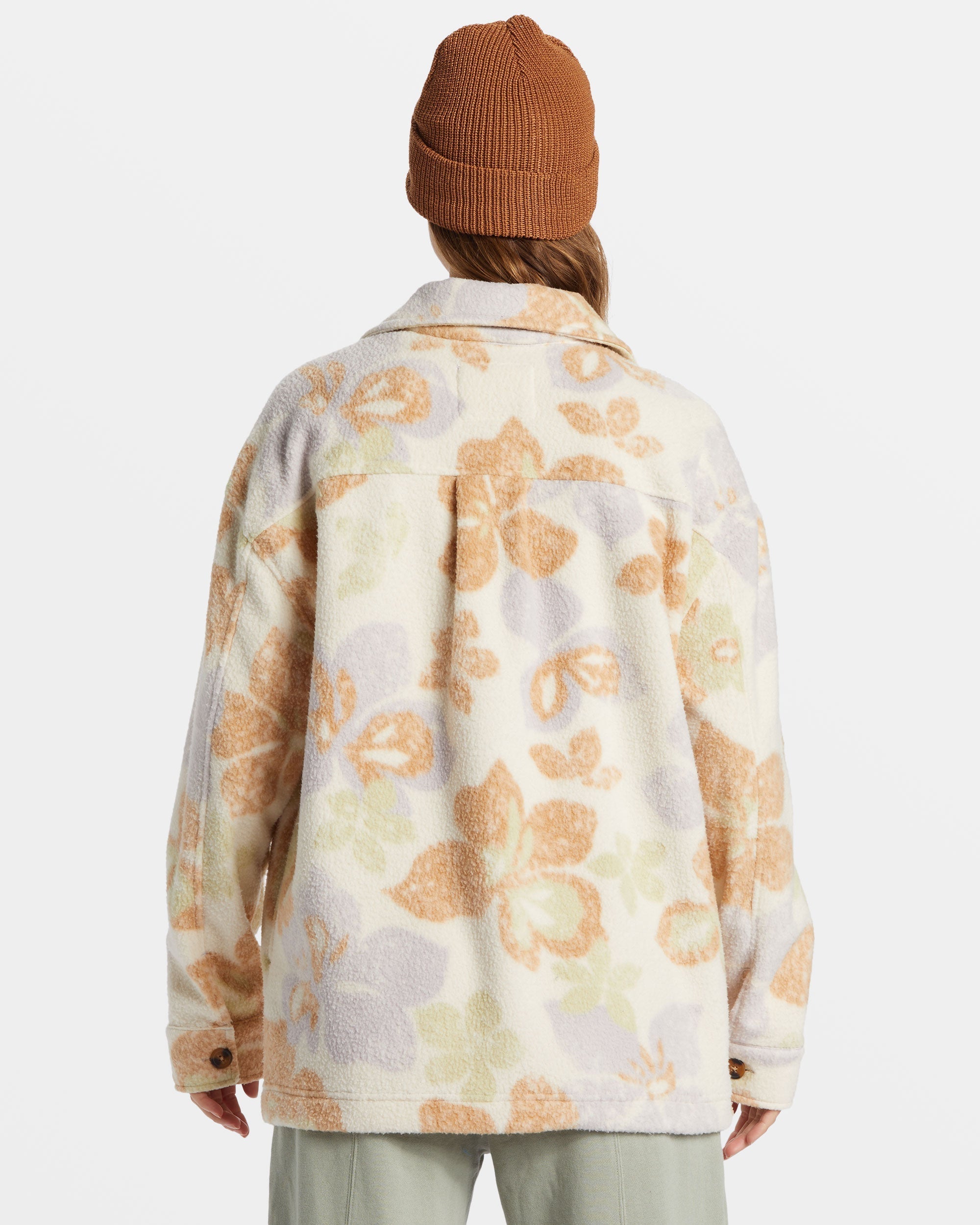 Happy Camper Shacket Button Sweater - Summer Rain - Image 5
