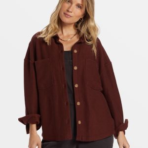 Everytime Oversized Shacket - Choc Chip