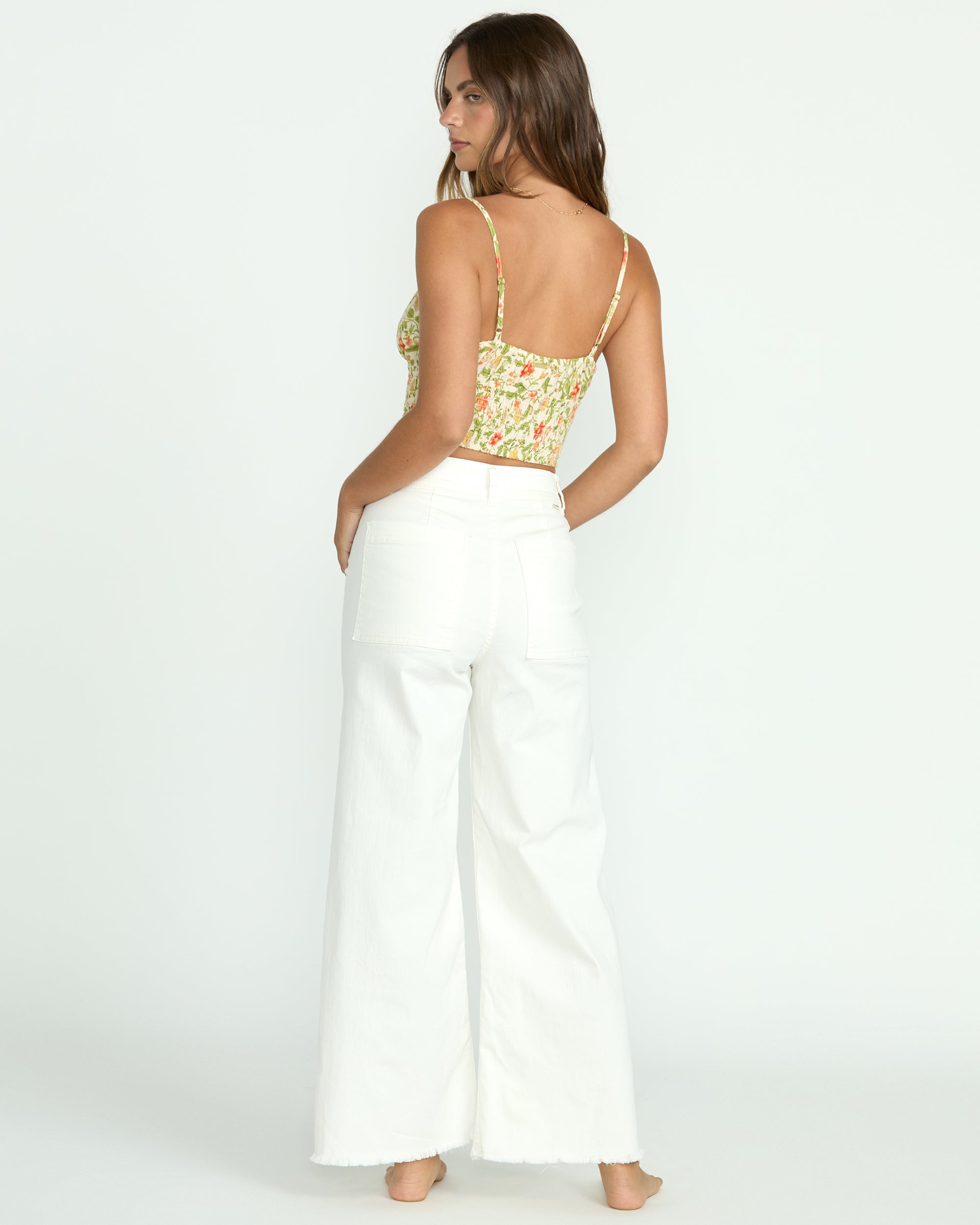 Free Fall High-Waist Pants - Salt Crystal 1 - Image 3