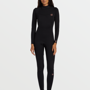 3/2mm Foil GBS Back Zip Wetsuit - Black