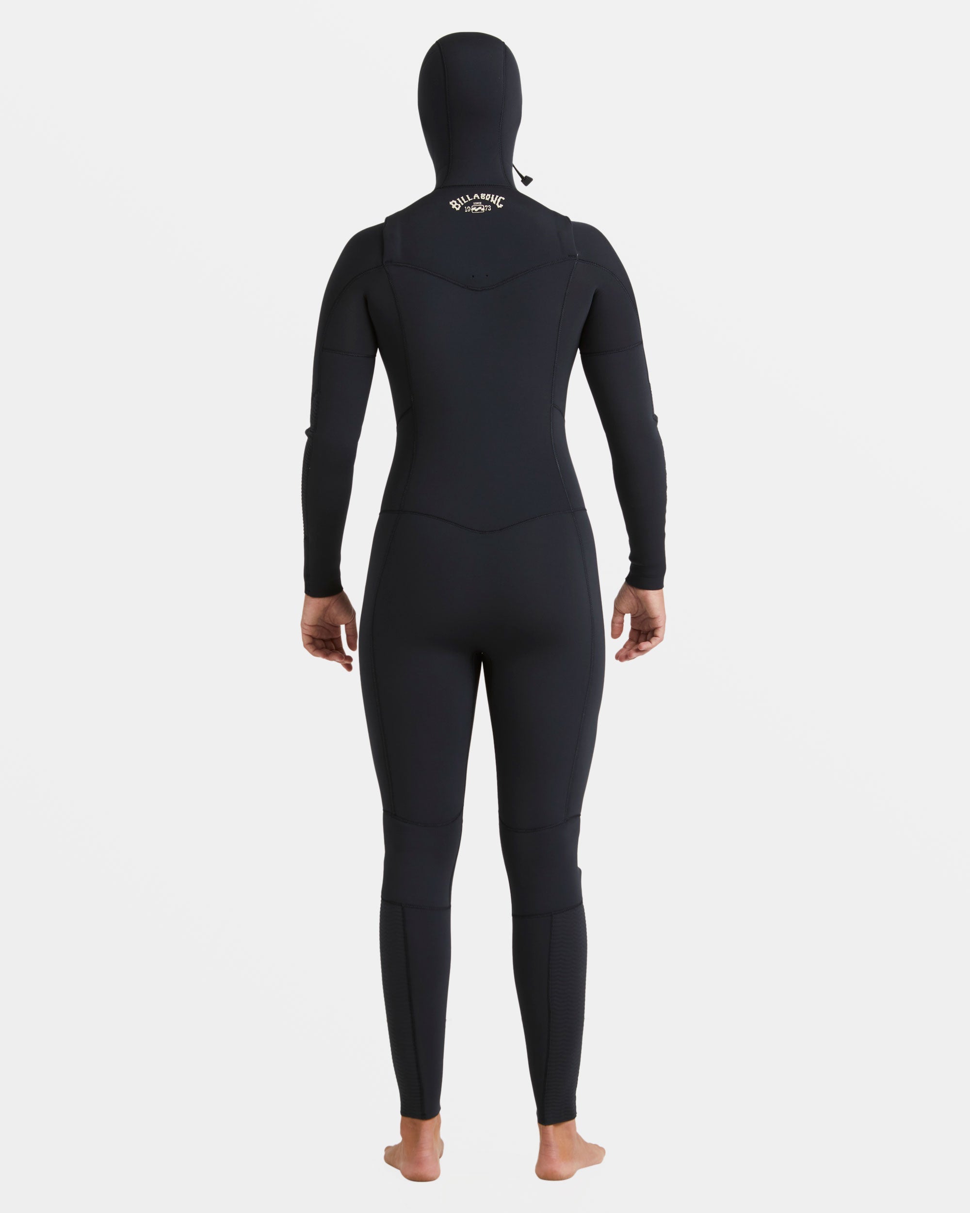 4/3mm Salty Dayz Natural Upcycler GBS Chest Zip Hooded Wetsuit - Black - Image 2