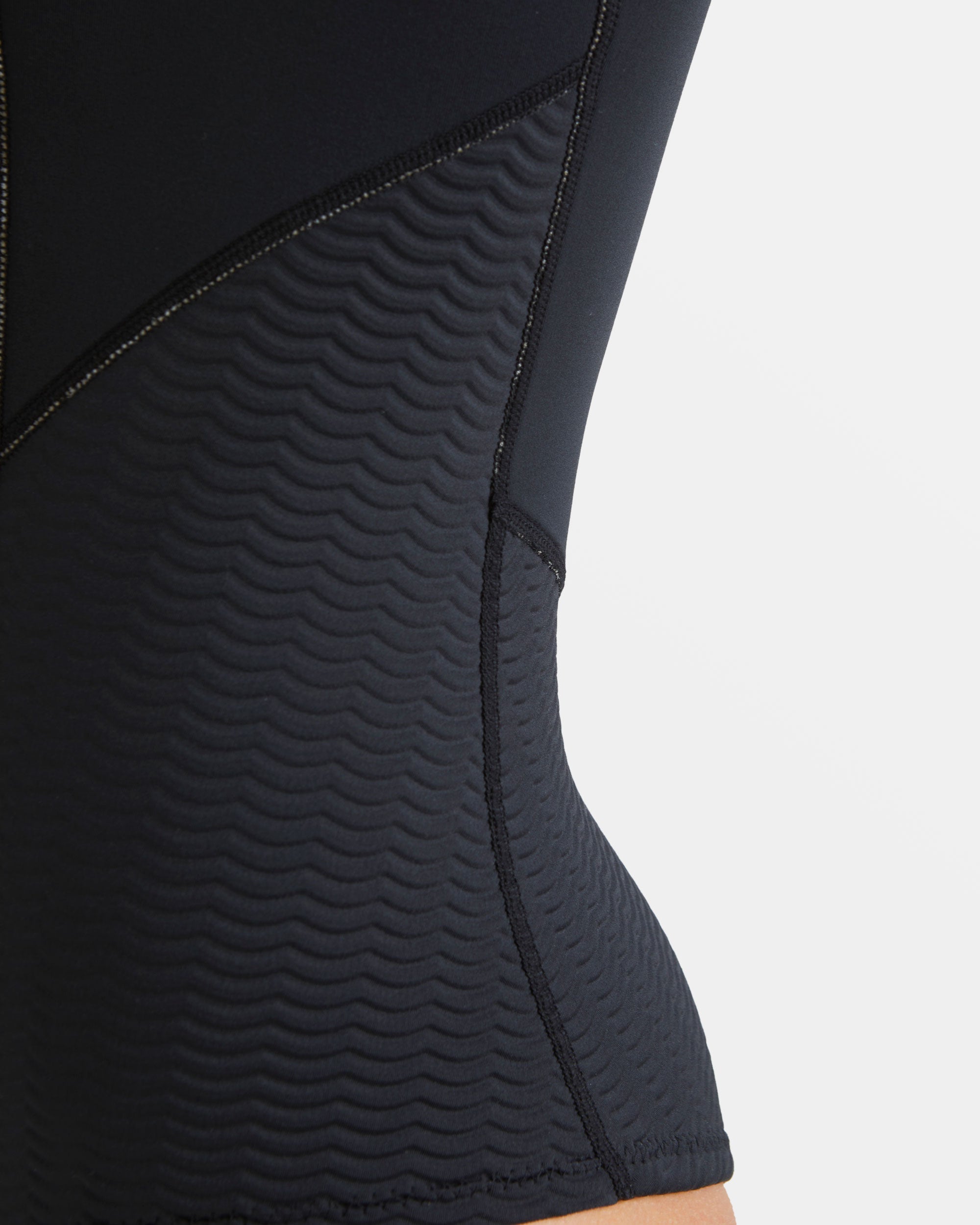 Salty Dayz Natural Flatlock Long Sleeve Springsuit - Black - Image 7