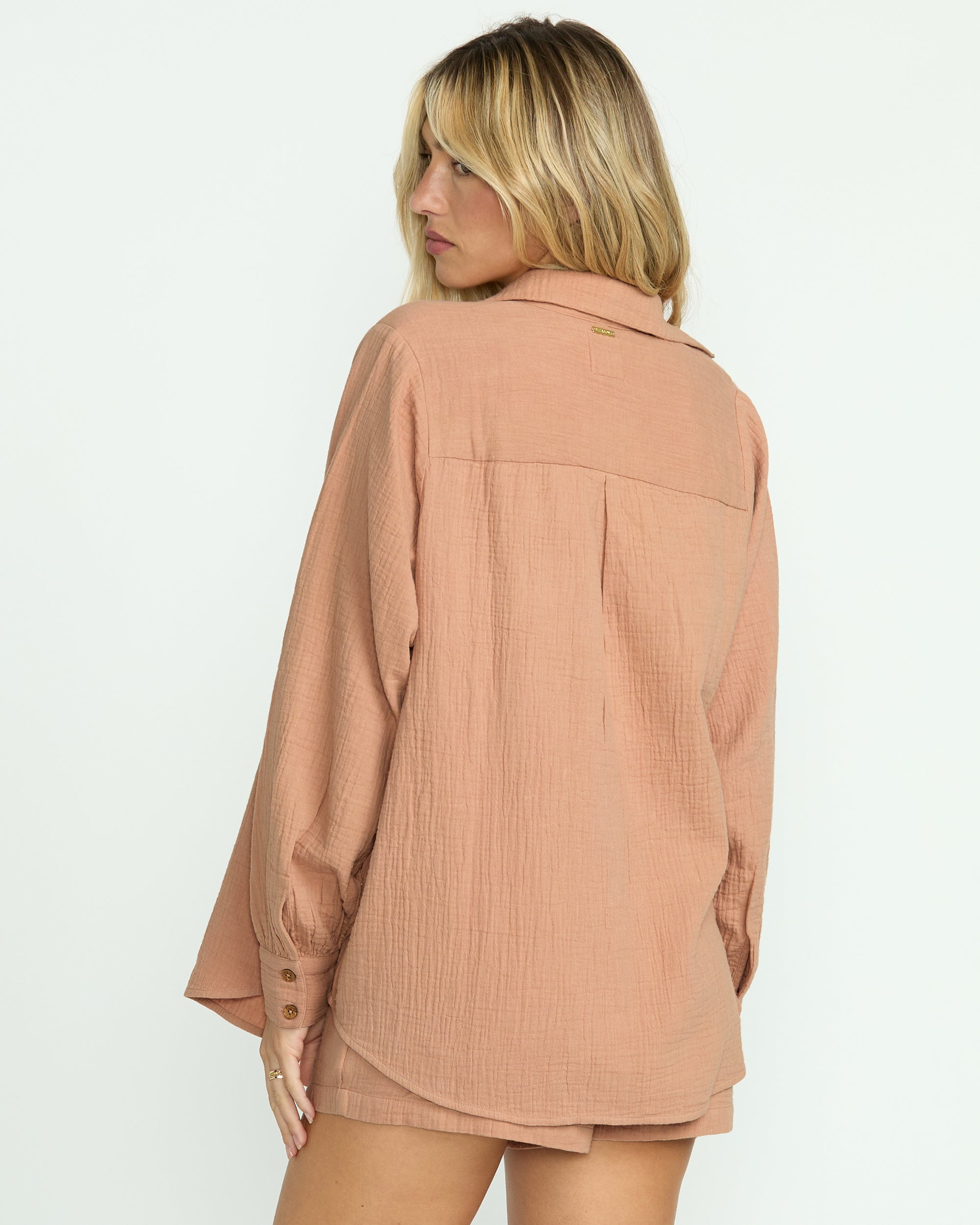Sweet Swell Long Sleeve Shirt - Rose Brown - Image 5