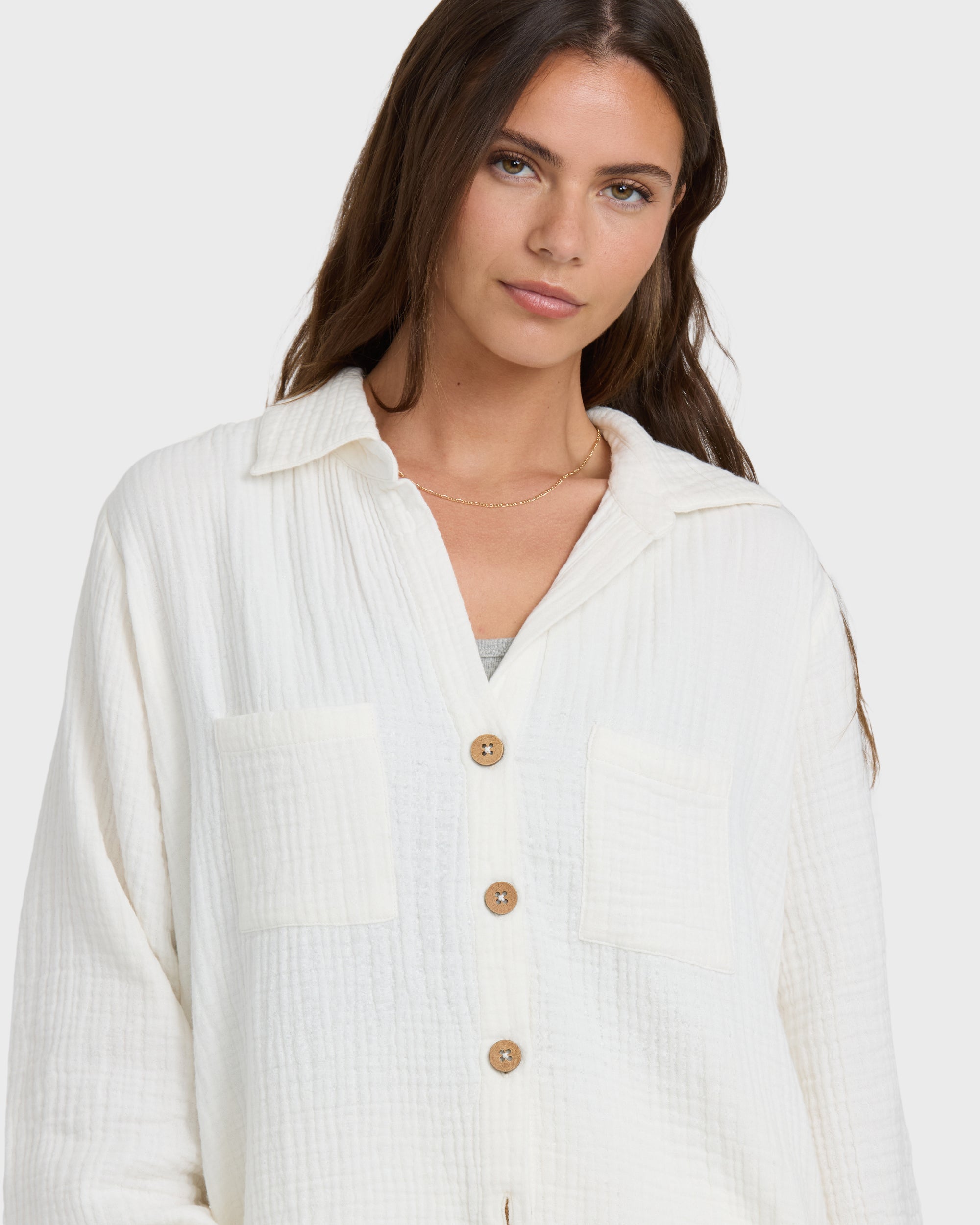 Sweet Swell Long Sleeve Shirt - Salt Crystal - Image 6