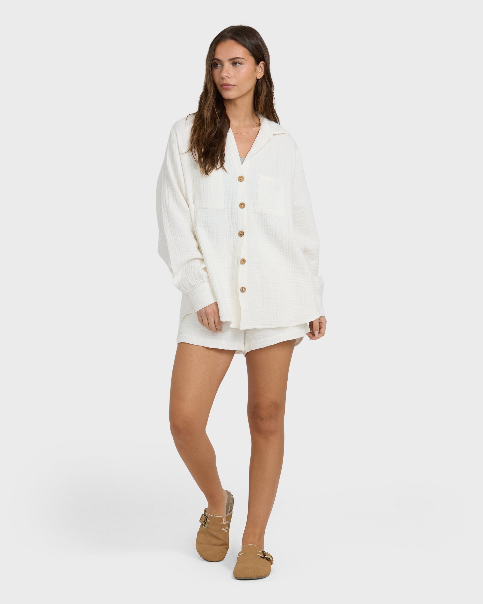 Sweet Swell Long Sleeve Shirt - Salt Crystal - Image 5