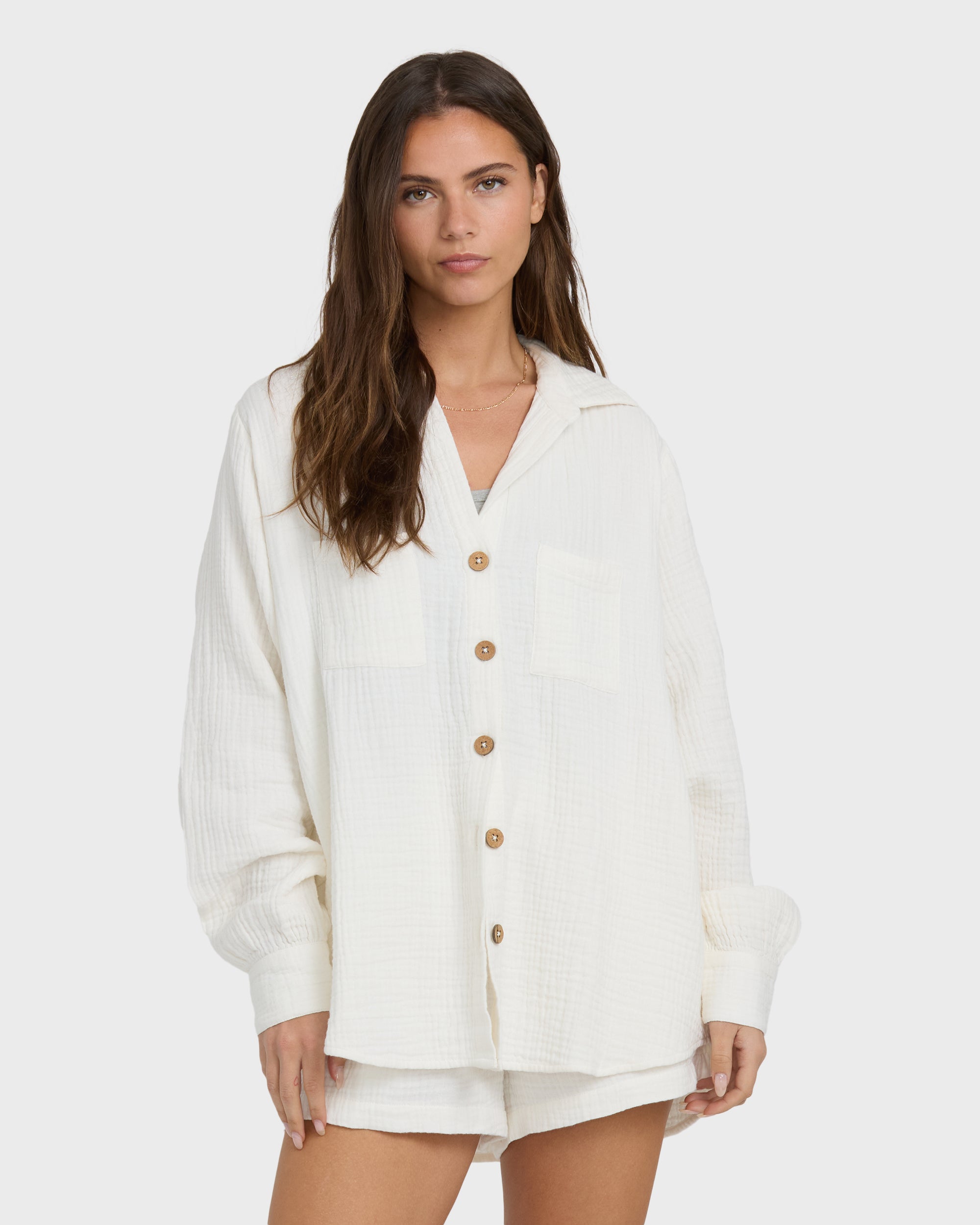 Sweet Swell Long Sleeve Shirt - Salt Crystal - Image 2