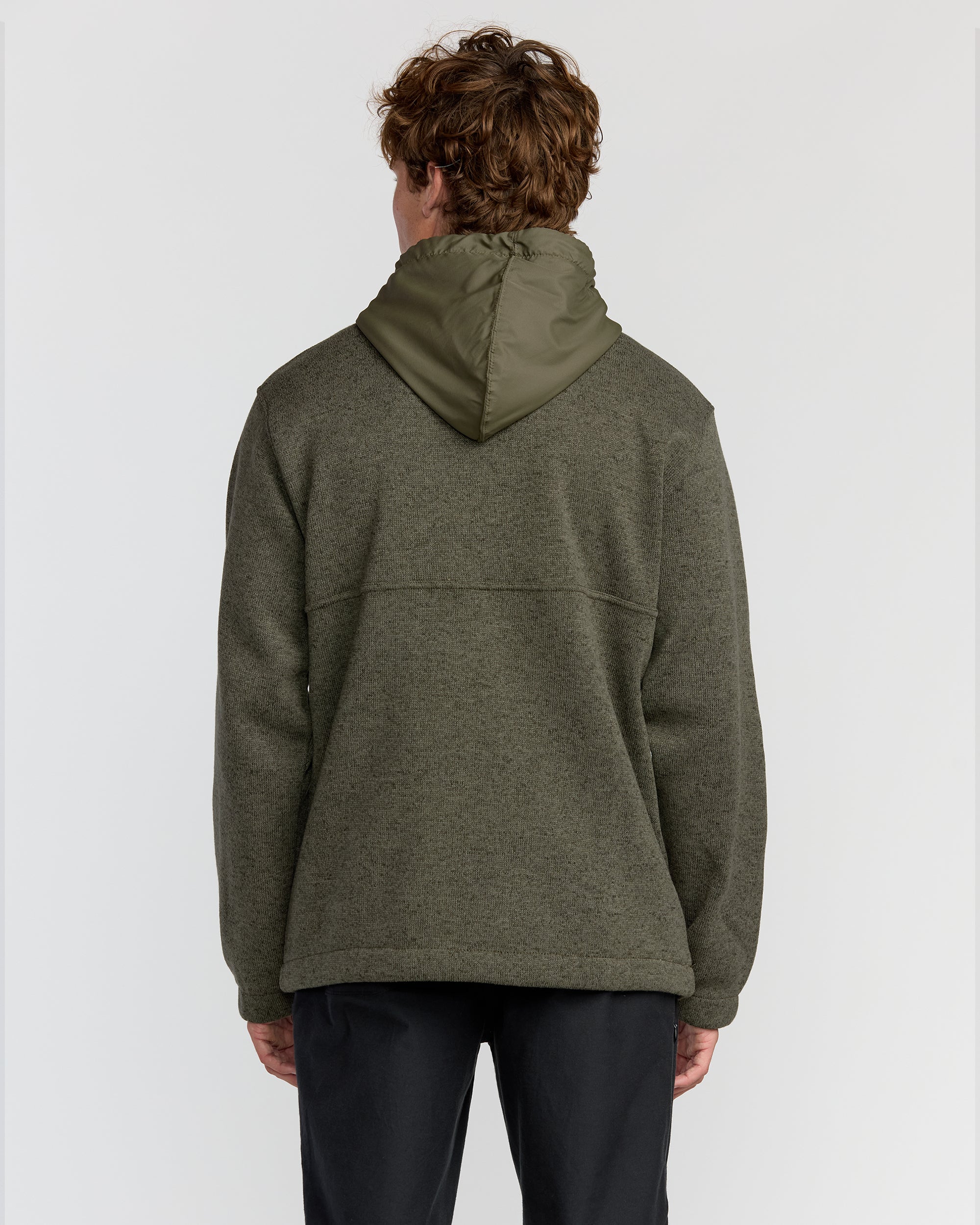 A/Div Boundary Hooded Half-Zip Pullover - Military Heather - Image 5