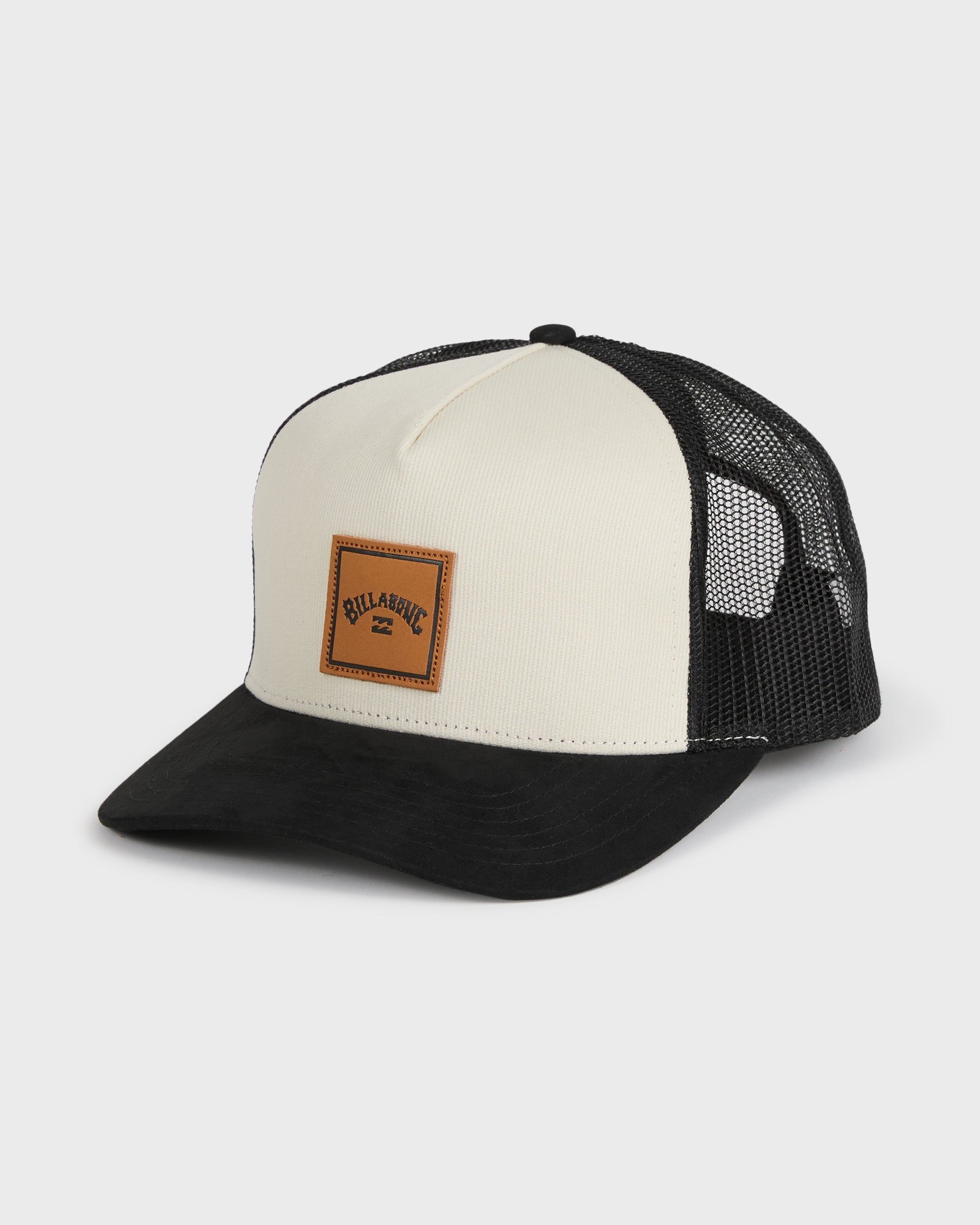 Stacked Trucker Hat - Black White