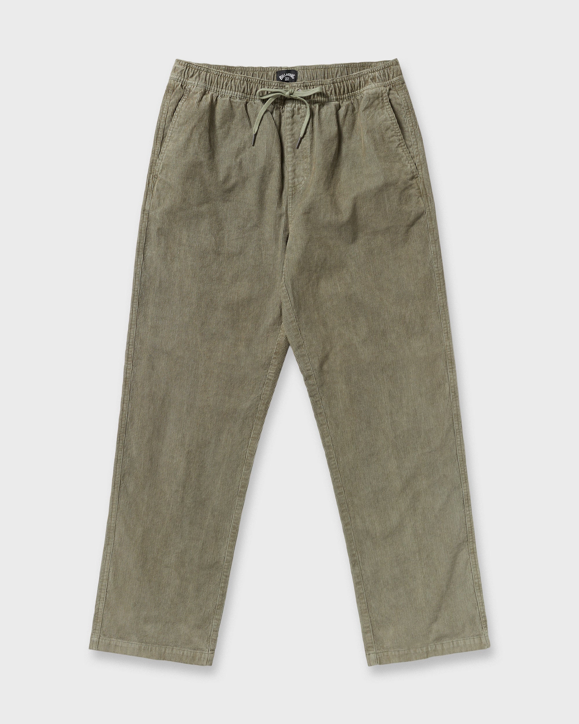 Larry Elastic Waist Corduroy Pants - Green Ash - Image 6