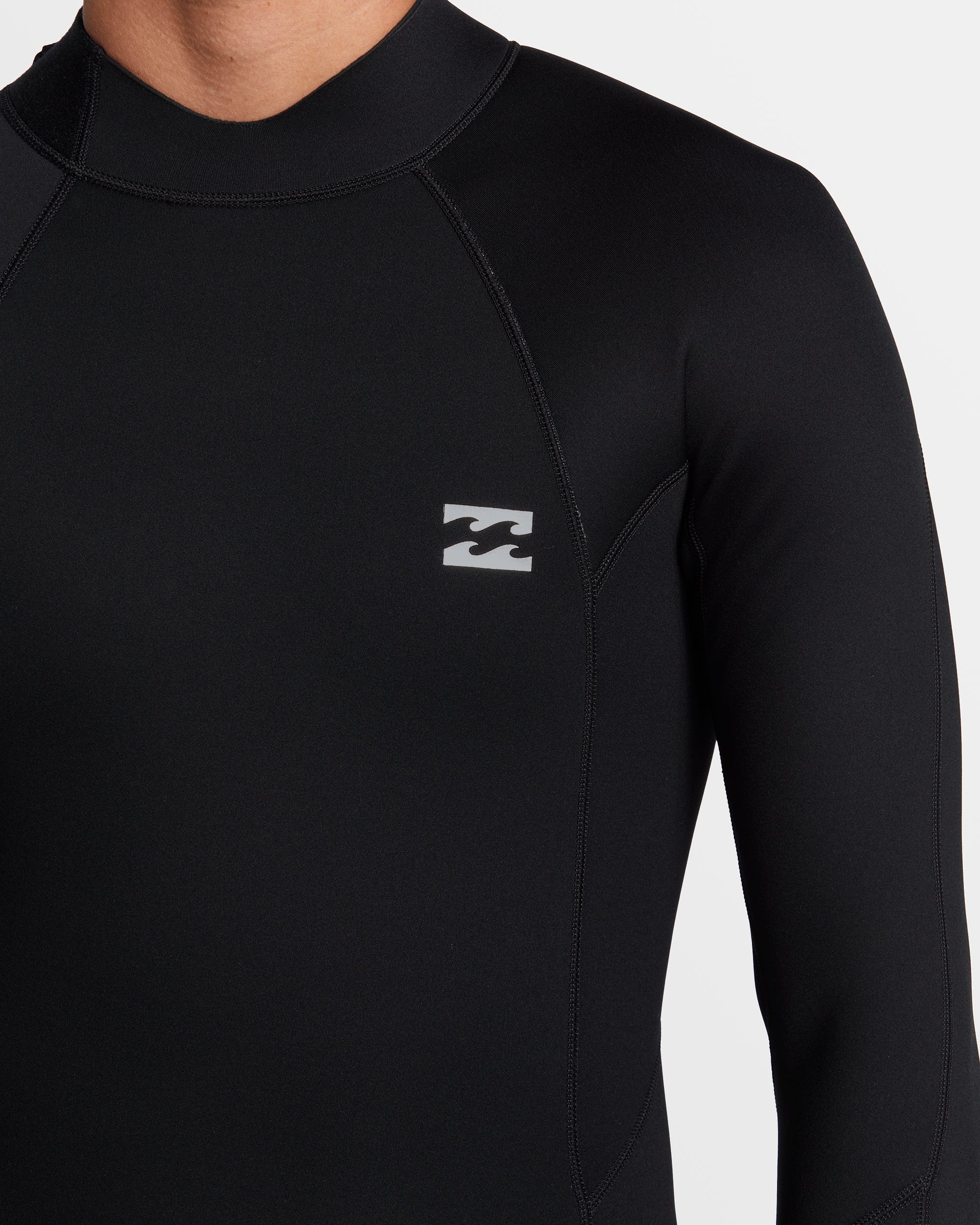 4/3mm Foil GBS Back Zip Wetsuit - Black - Image 5