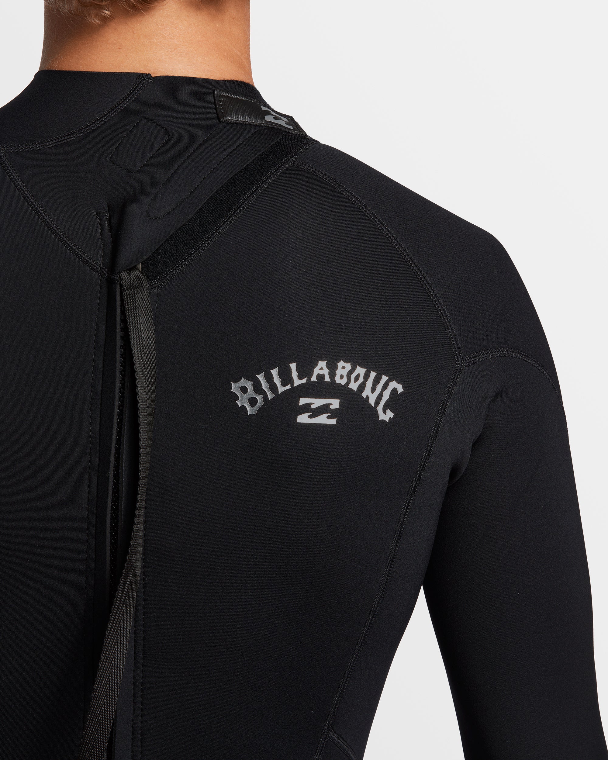 4/3mm Foil GBS Back Zip Wetsuit - Black - Image 6