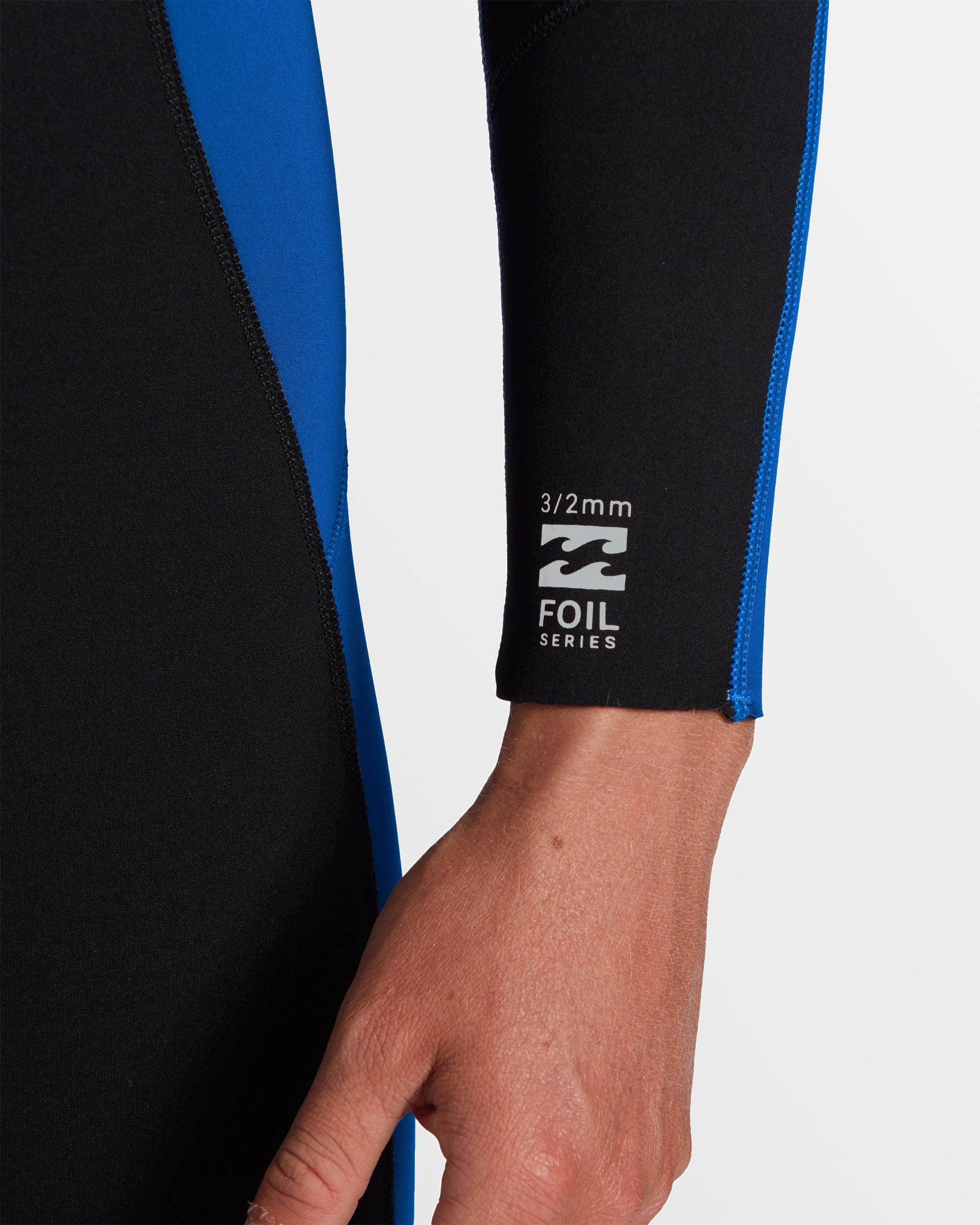 4/3mm Foil GBS Back Zip Wetsuit - Mid Blue - Image 8