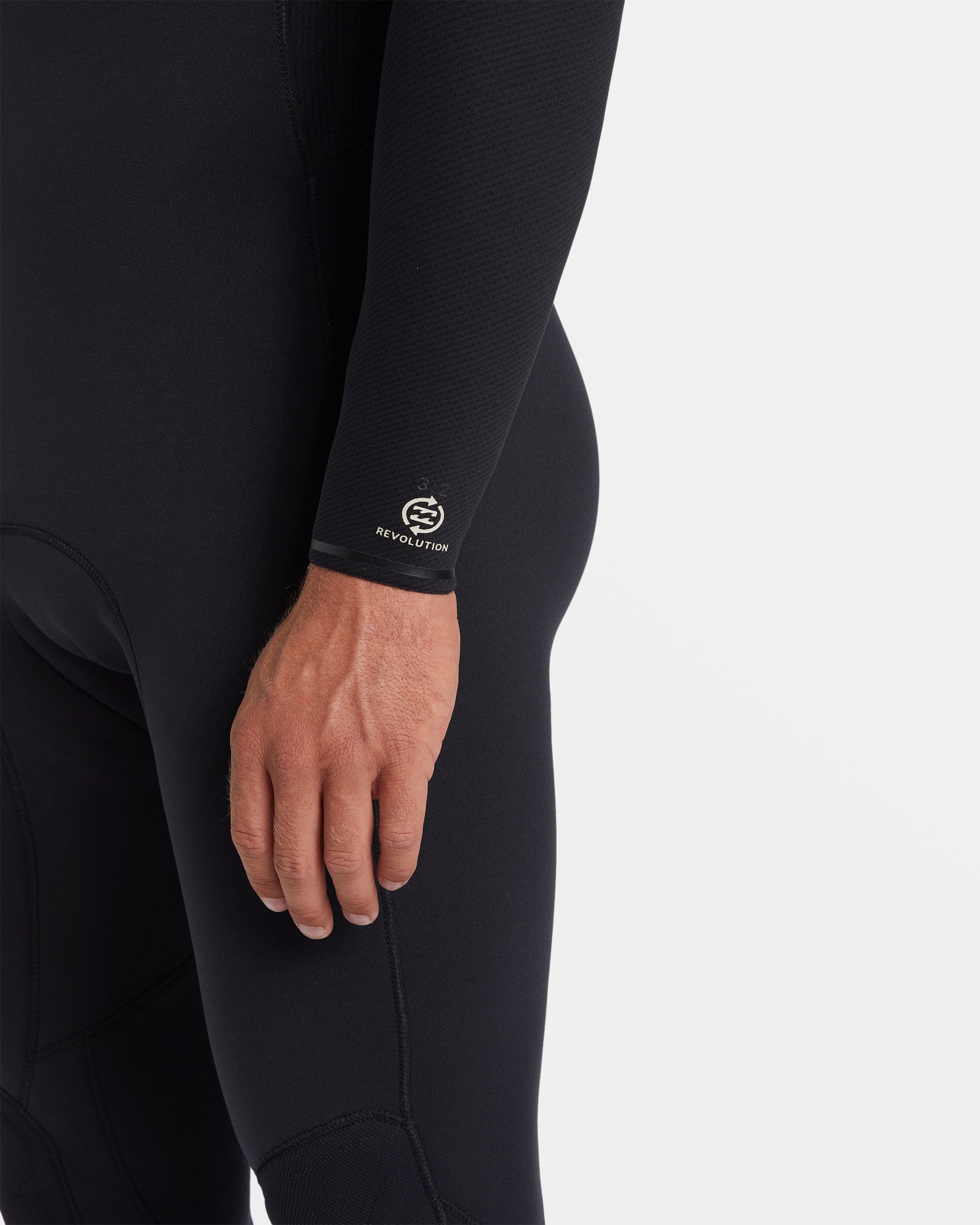 4/3mm Revolution Natural Upcycler GBS Chest Zip Wetsuit - Black - Image 3