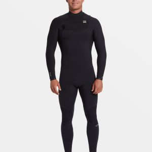 4/3mm Revolution Natural Upcycler GBS Chest Zip Wetsuit - Black
