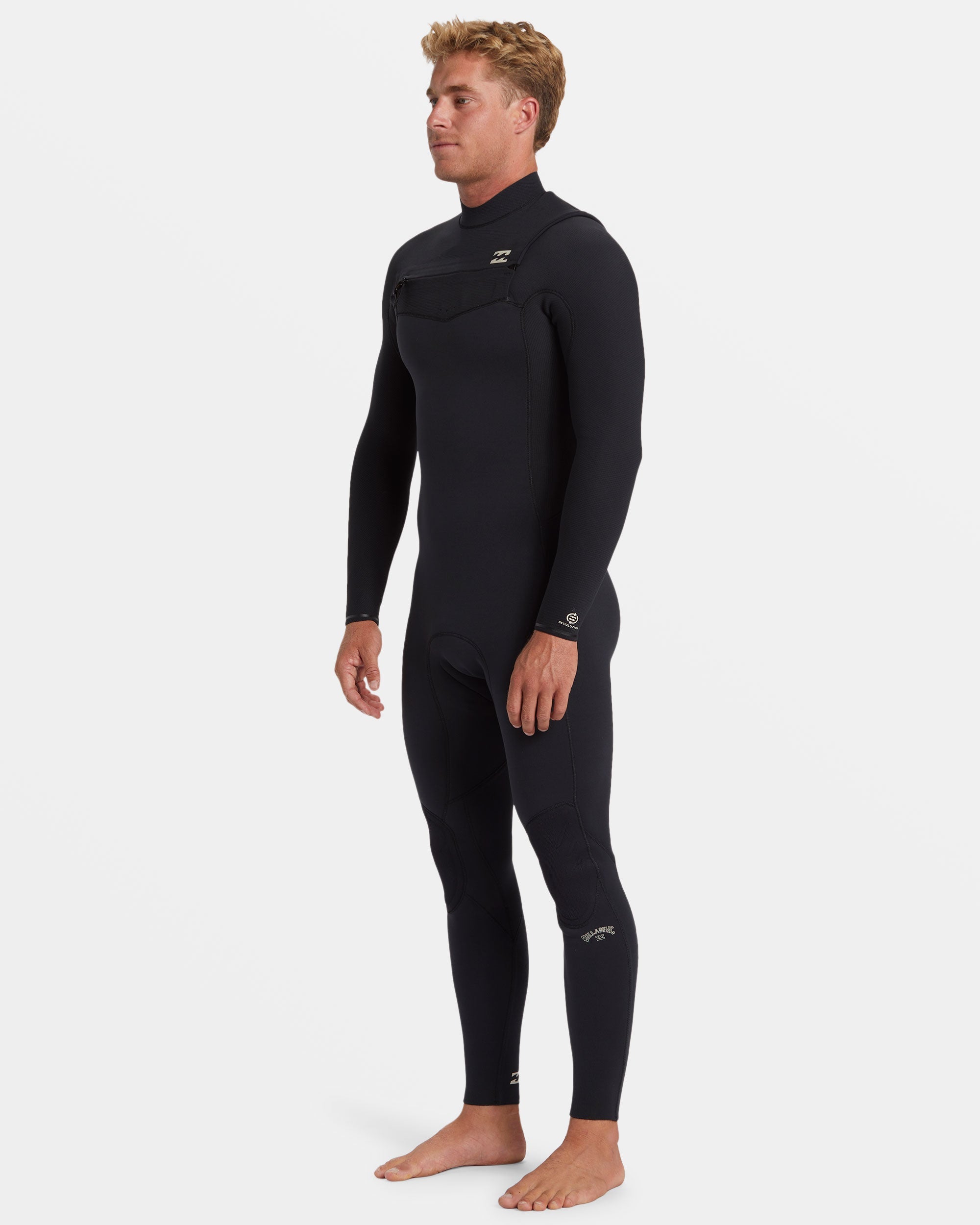 4/3mm Revolution Natural Upcycler GBS Chest Zip Wetsuit - Black - Image 8
