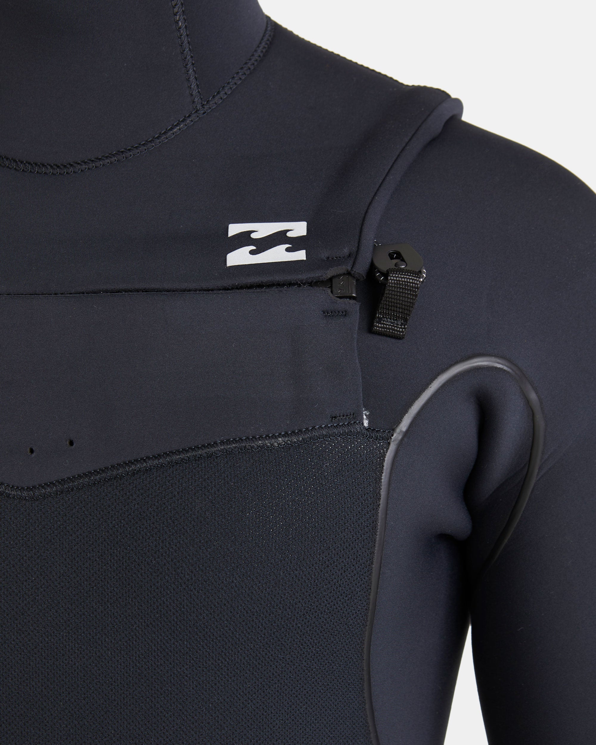 6/5mm Furnace Natural Upcycler Welded Chest Zip Wetsuit - Black - Image 7