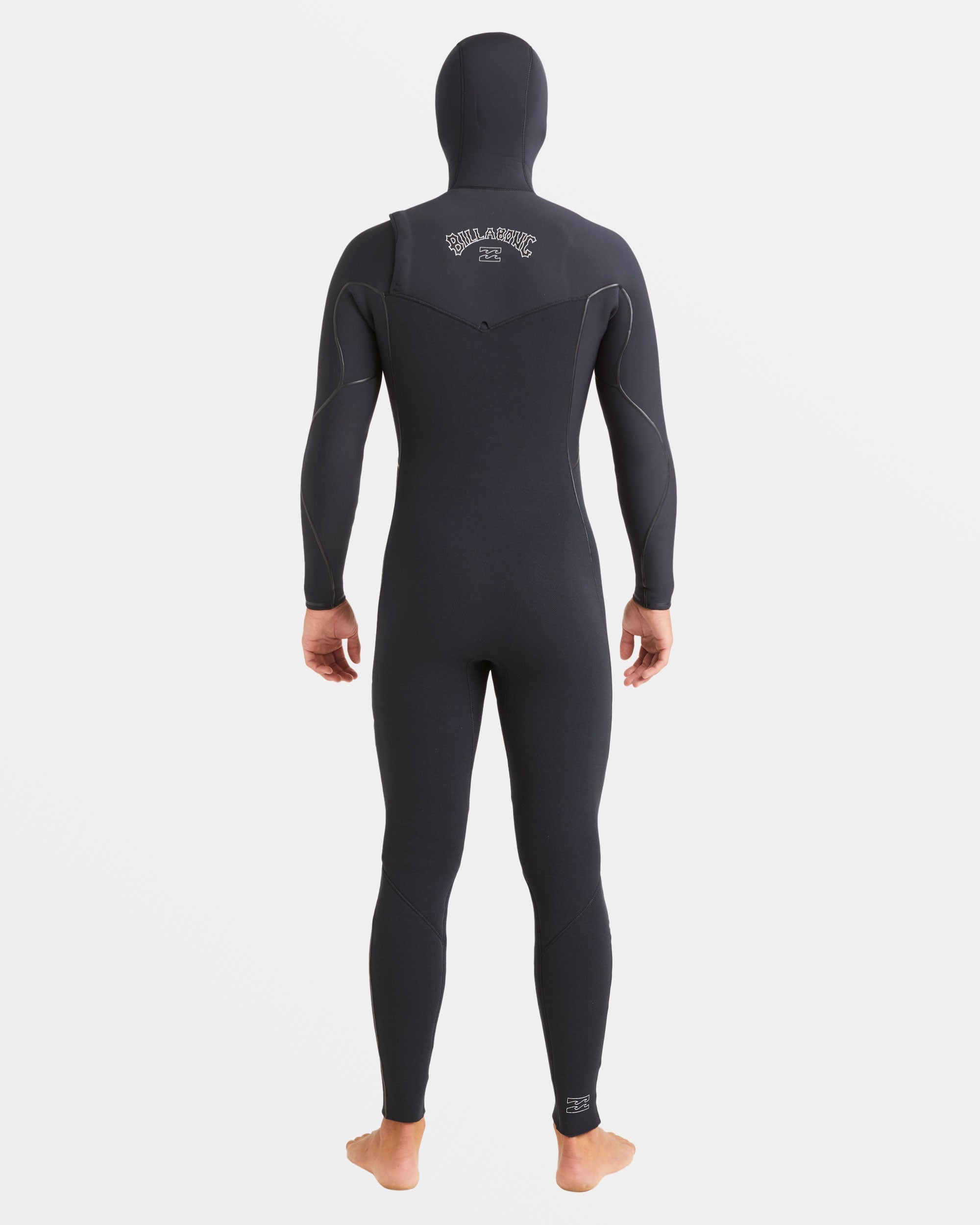 6/5mm Furnace Natural Upcycler Welded Chest Zip Wetsuit - Black - Image 10
