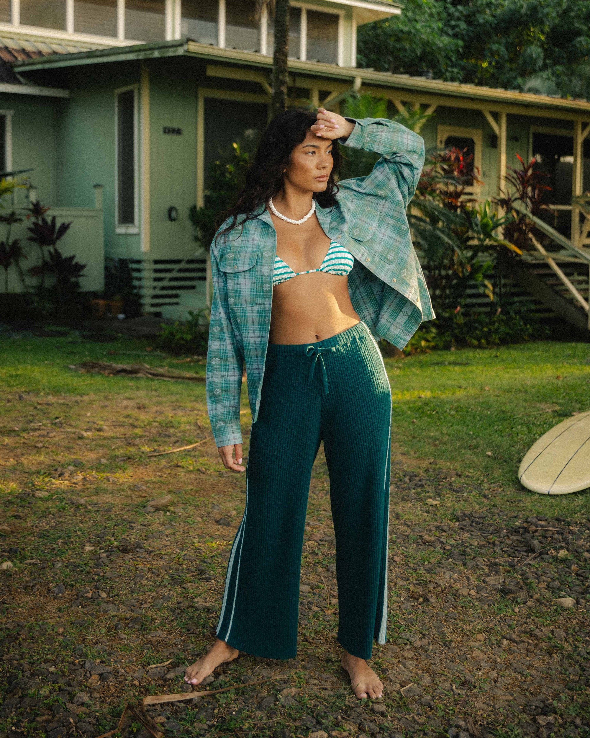 Summery Nights Sweaterpants - Spruce Green - Image 2