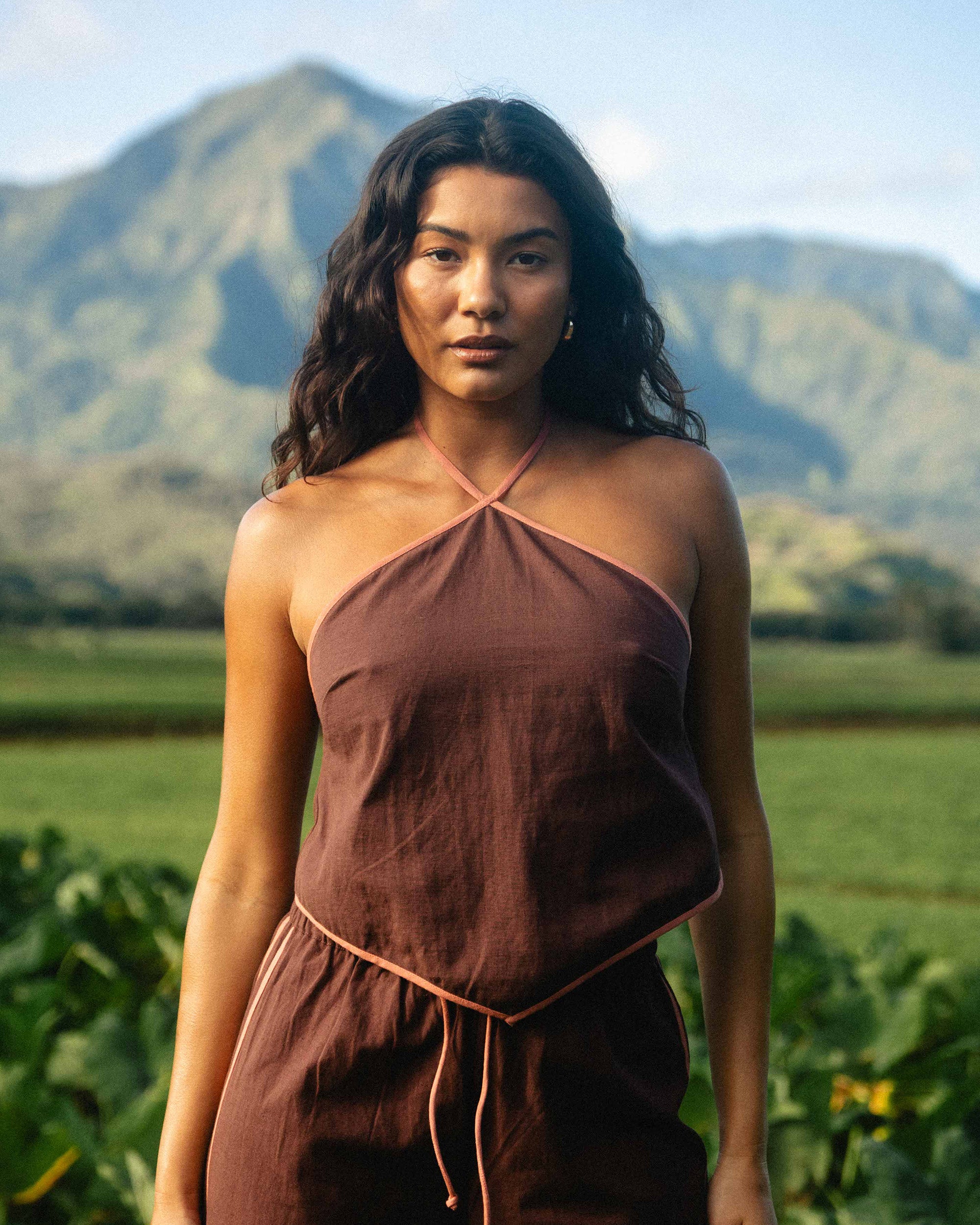 Double Take Halter - Teak