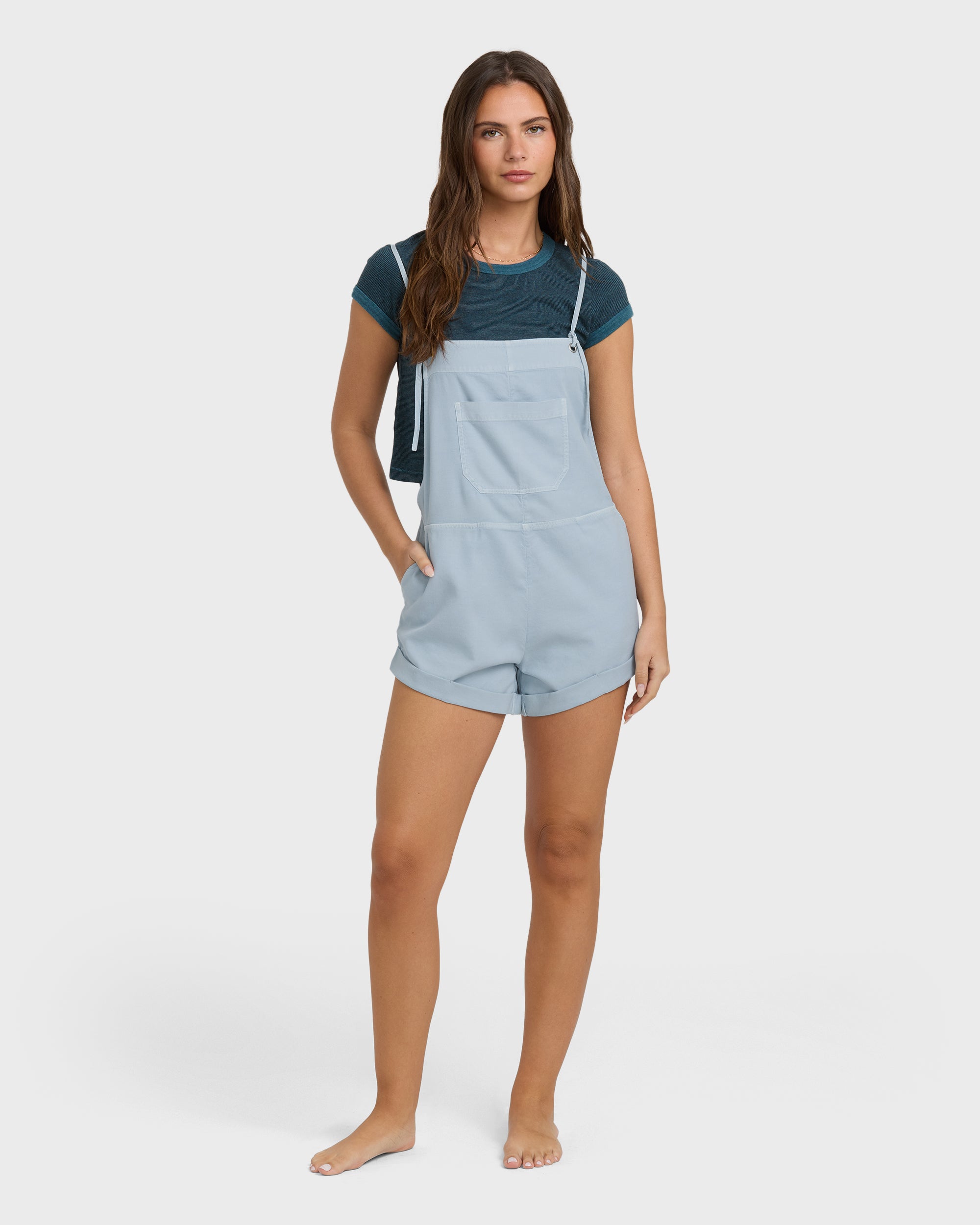 Wild Pursuit Romper - Washed Chambray - Image 4