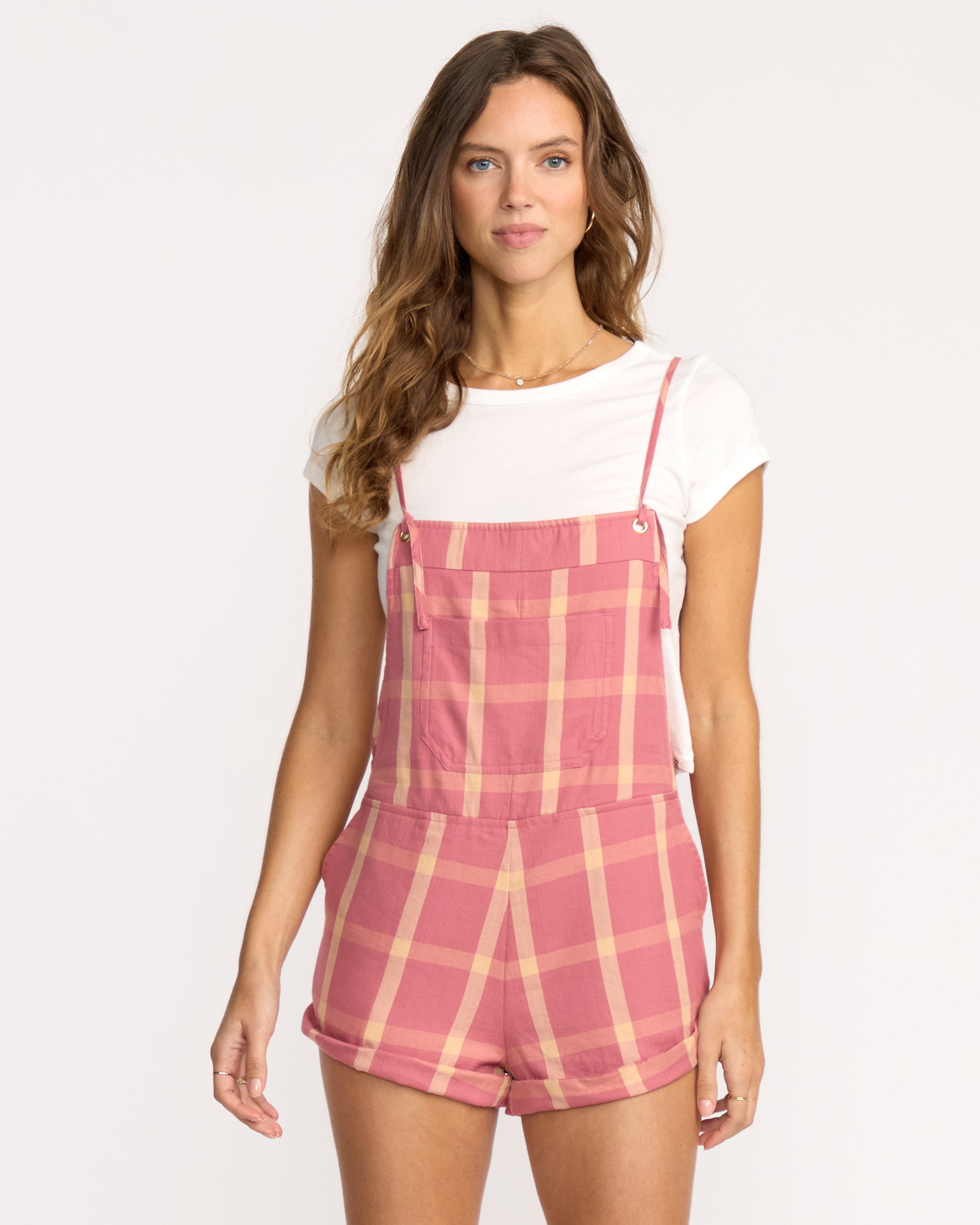 Wild Pursuit Romper - Plaid - Image 2