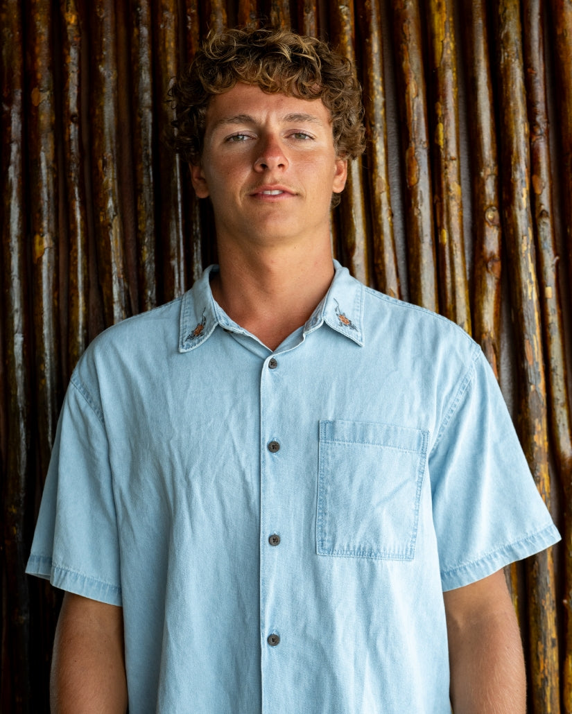 Occy Short Sleeve Shirt - Cloud Blue
