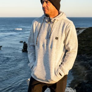 A/Div Boundary Hooded Half-Zip Pullover - Gray Heather