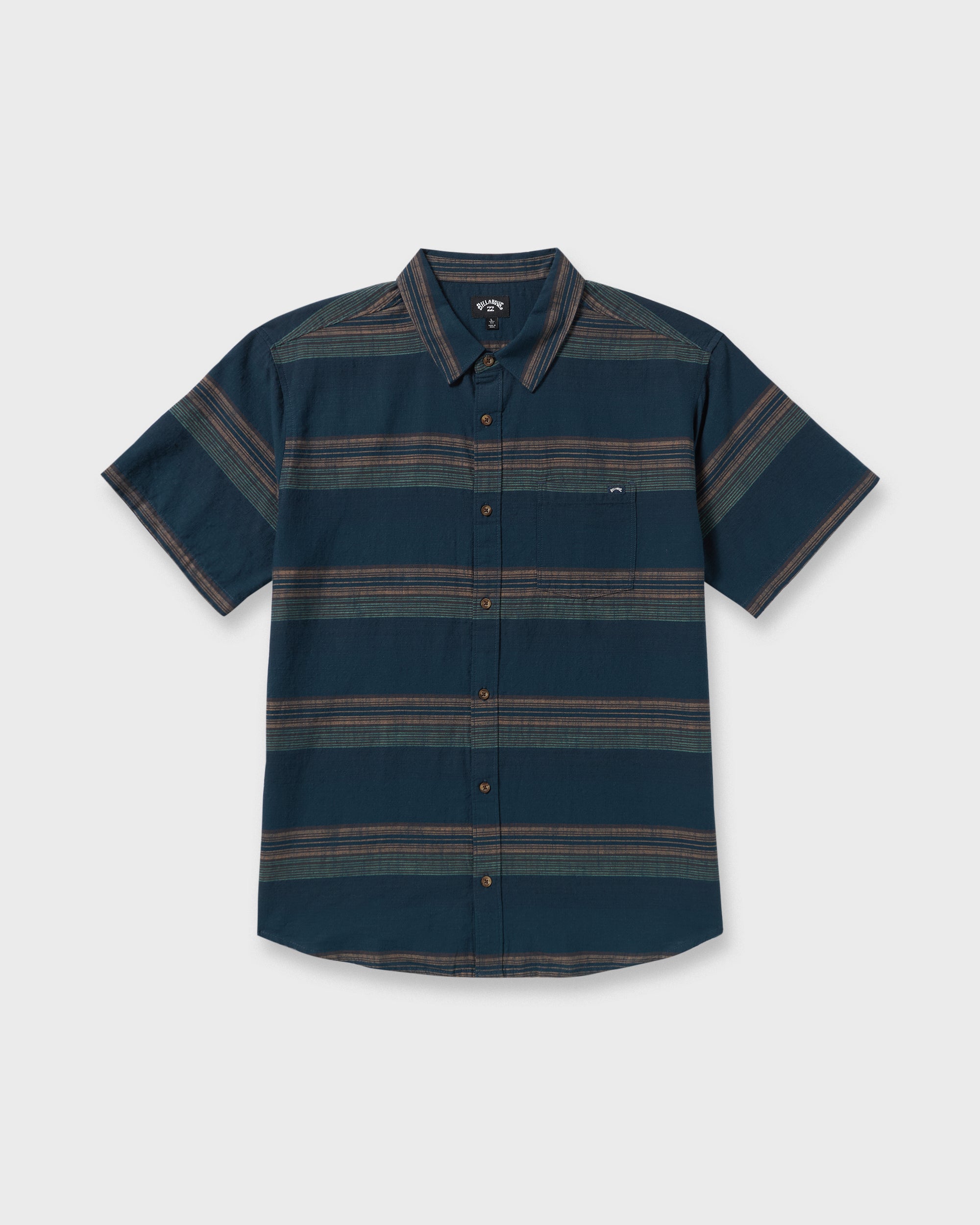 All Day Stripe Short Sleeve Shirt - Midnight - Image 6