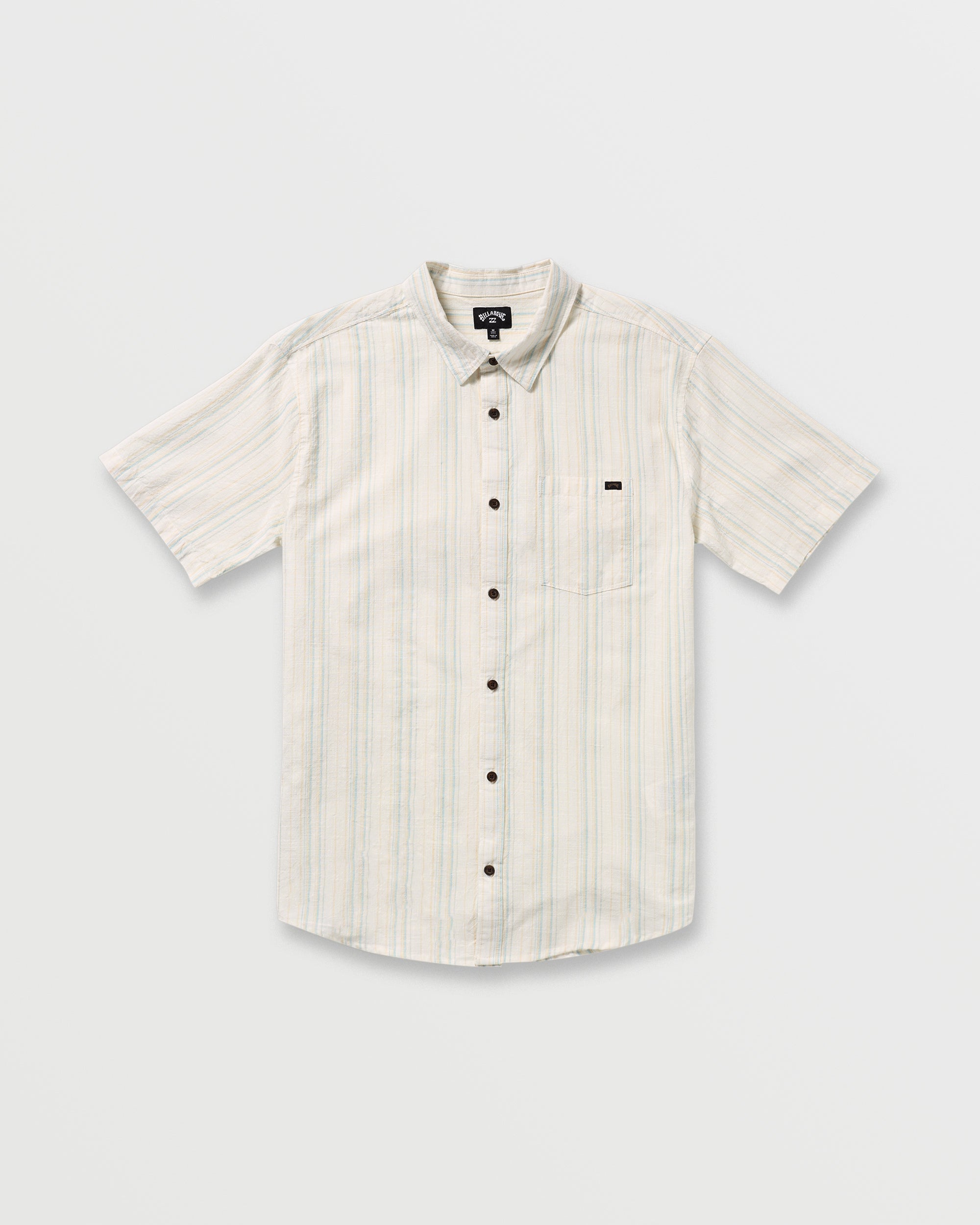 All Day Stripe Short Sleeve Shirt - Off White - Image 6