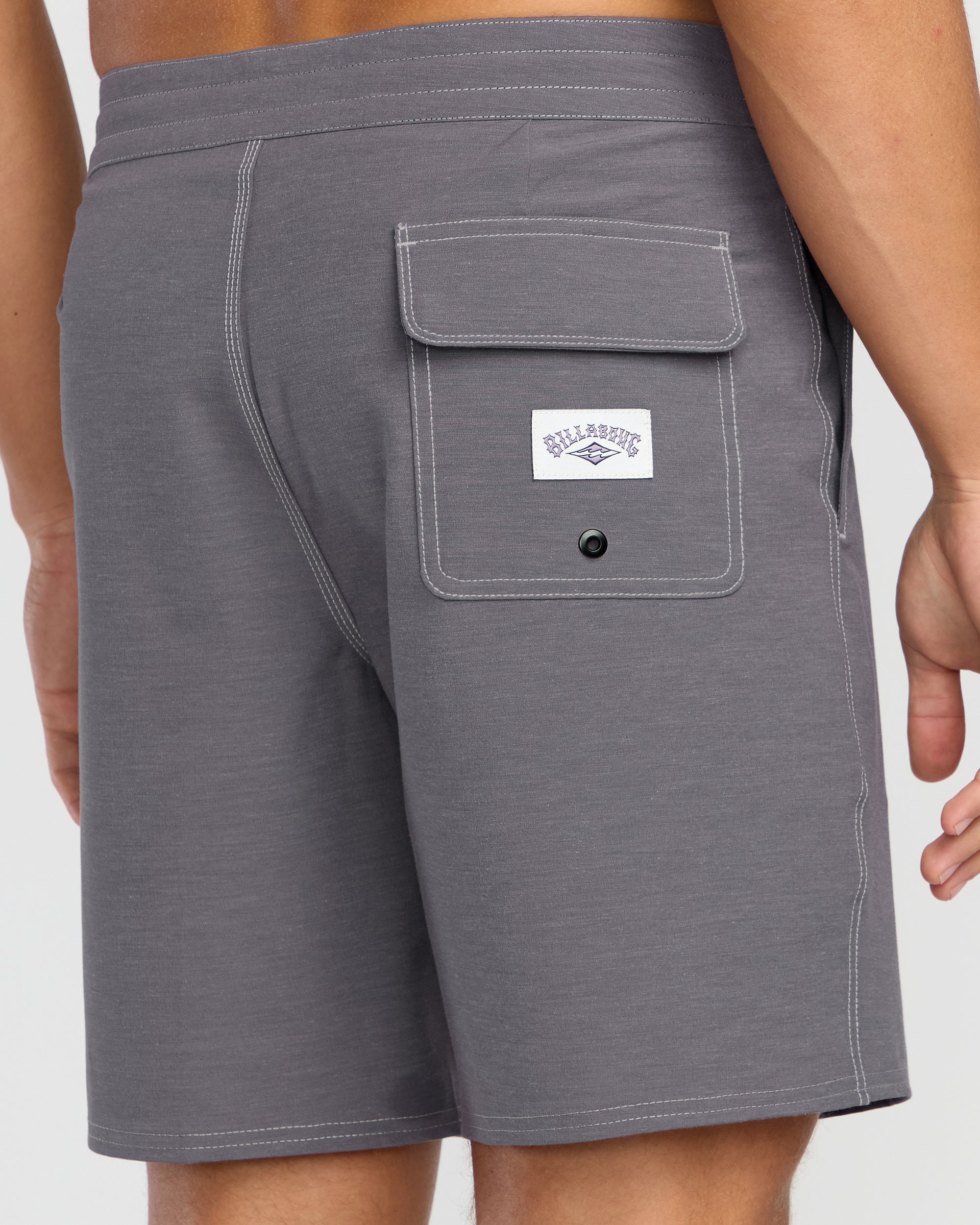 Every Other Day Lo Tide 18 Boardshorts - Gray Violet - Image 6