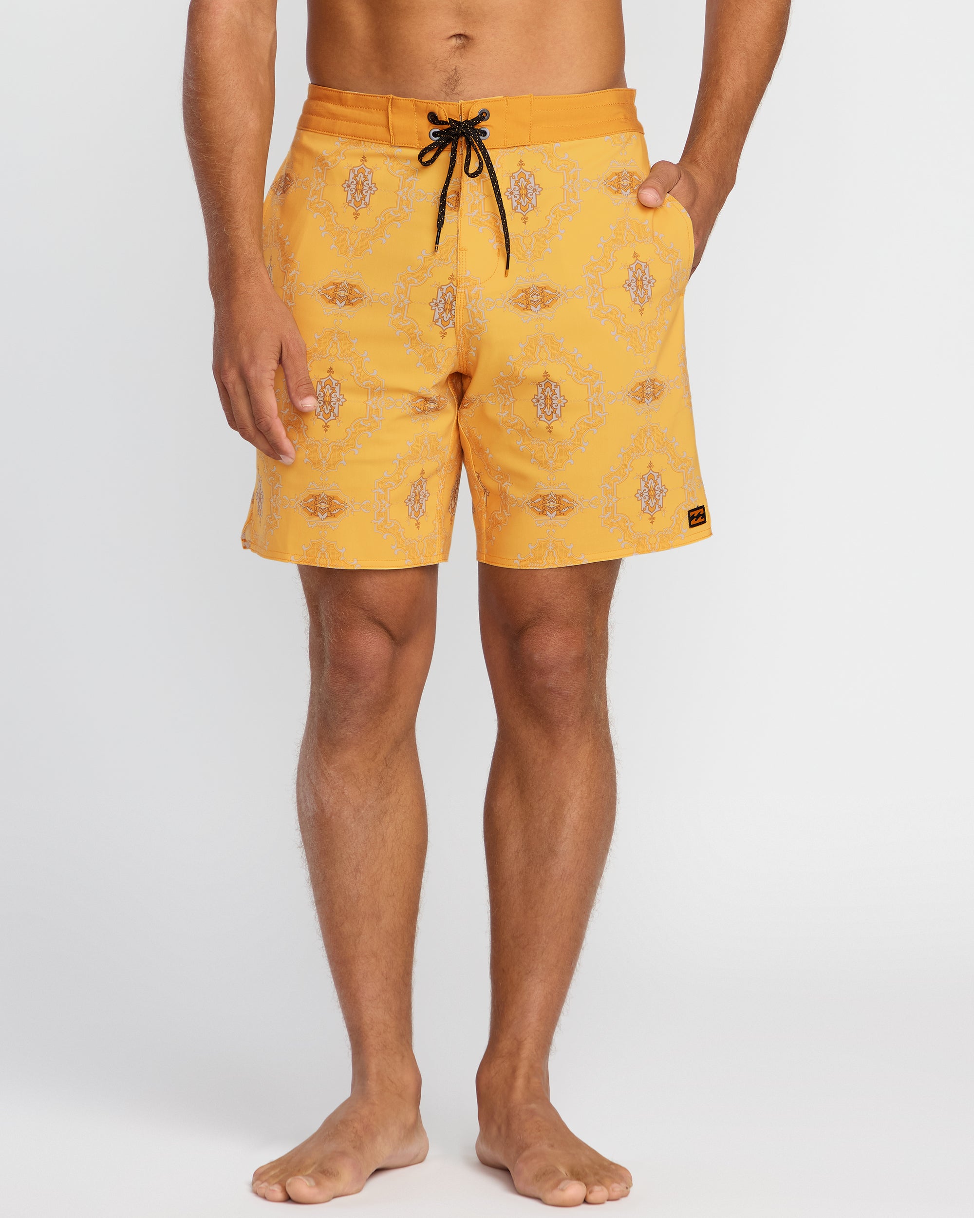 Good Times Lo Tide 18 Boardshorts - Dust Yellow - Image 2