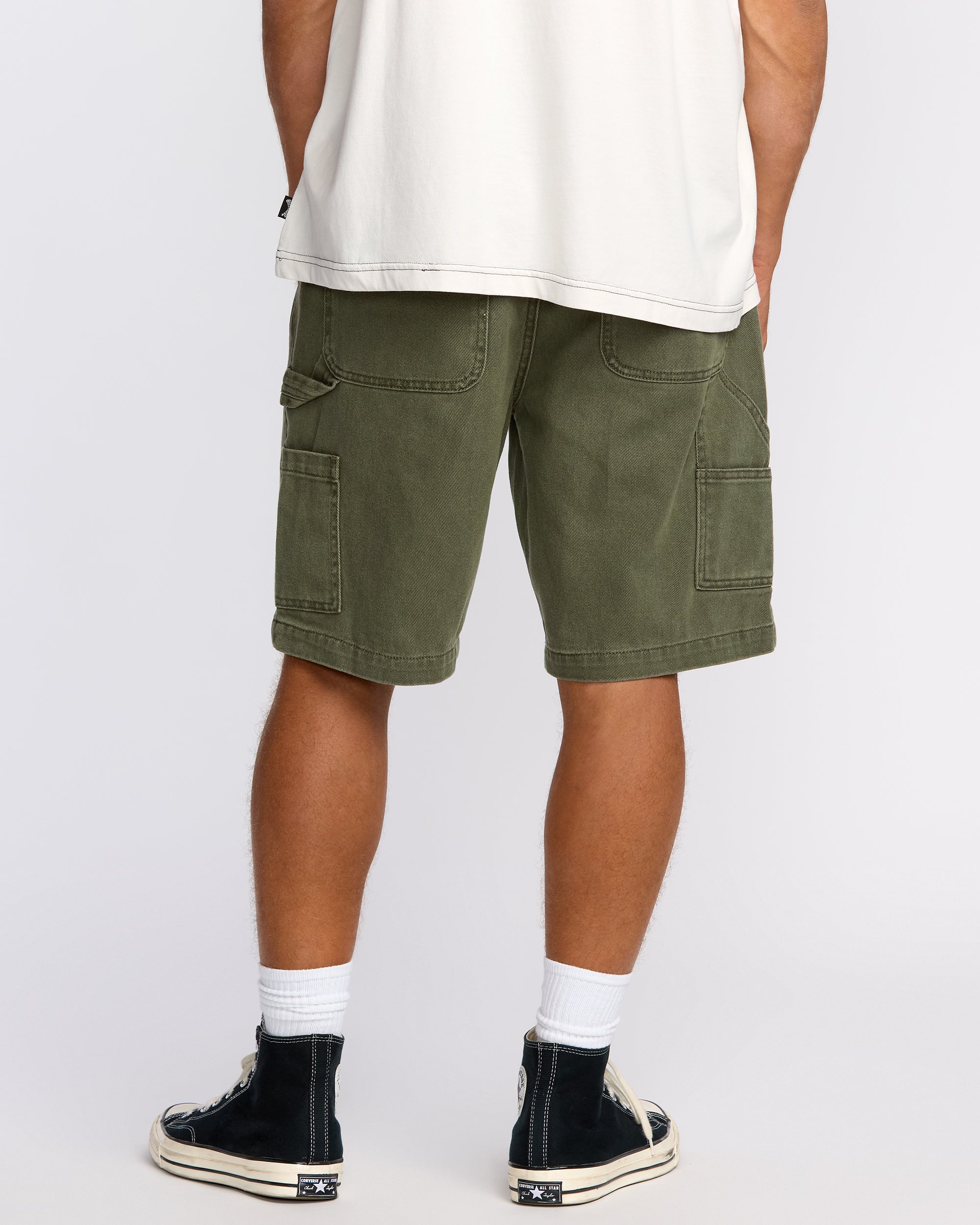 Bad Dog 21 Workwear Shorts - Dark Military - Image 3