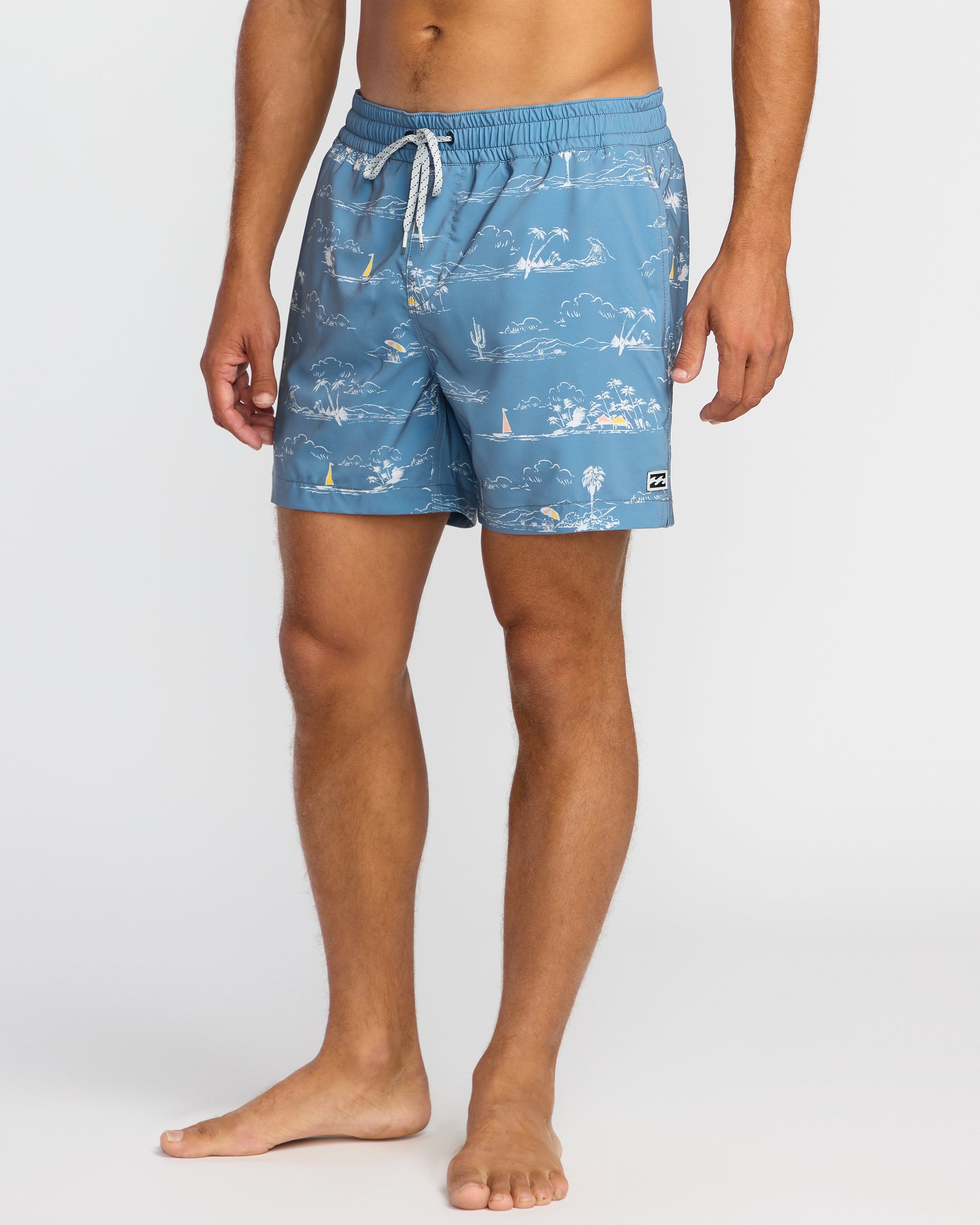Lineup Laybacks 16 Trunks - Steel Blue - Image 4